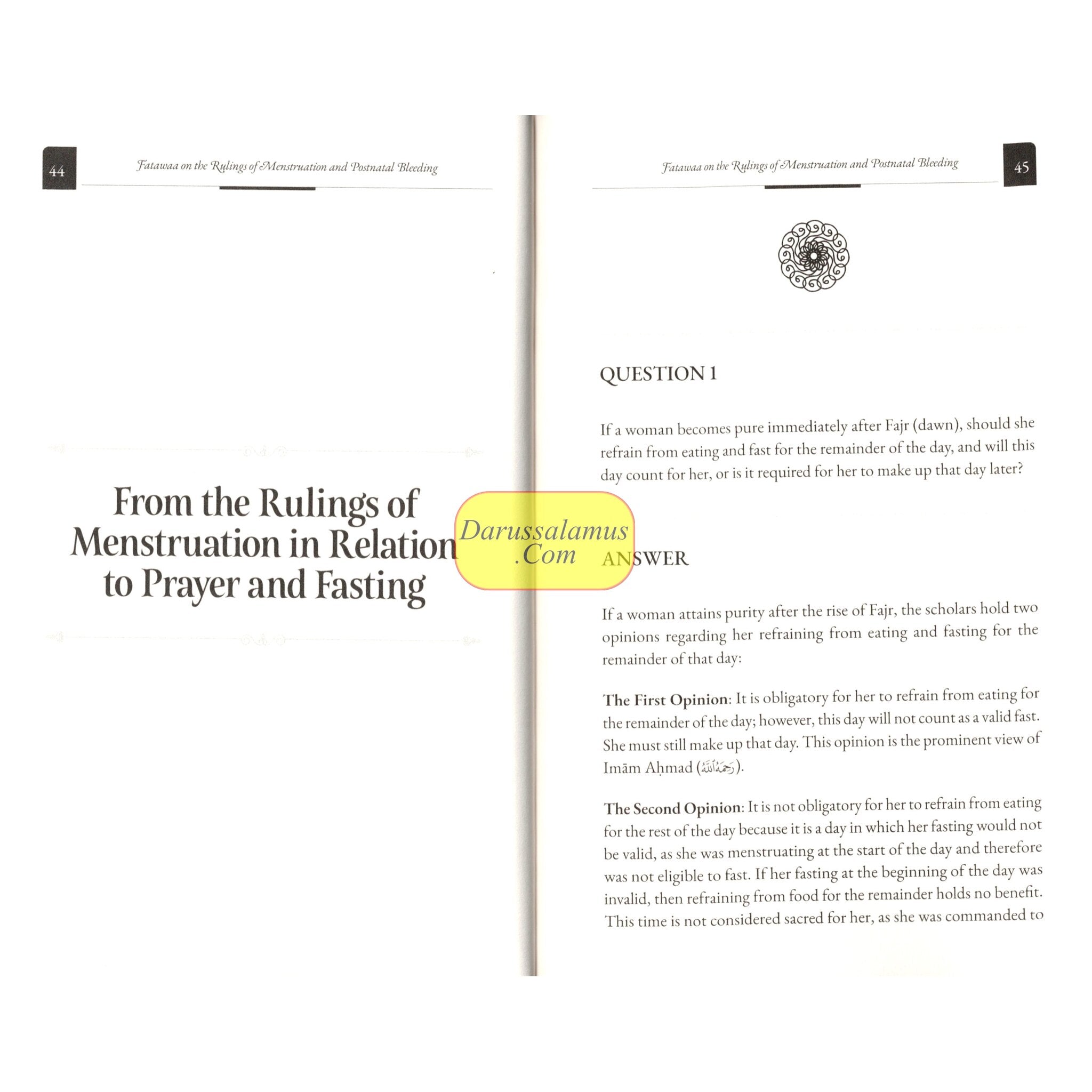 Fatawaa on the rulings of Menstruation & Postnatal Bleeding、mySite、topwebapps