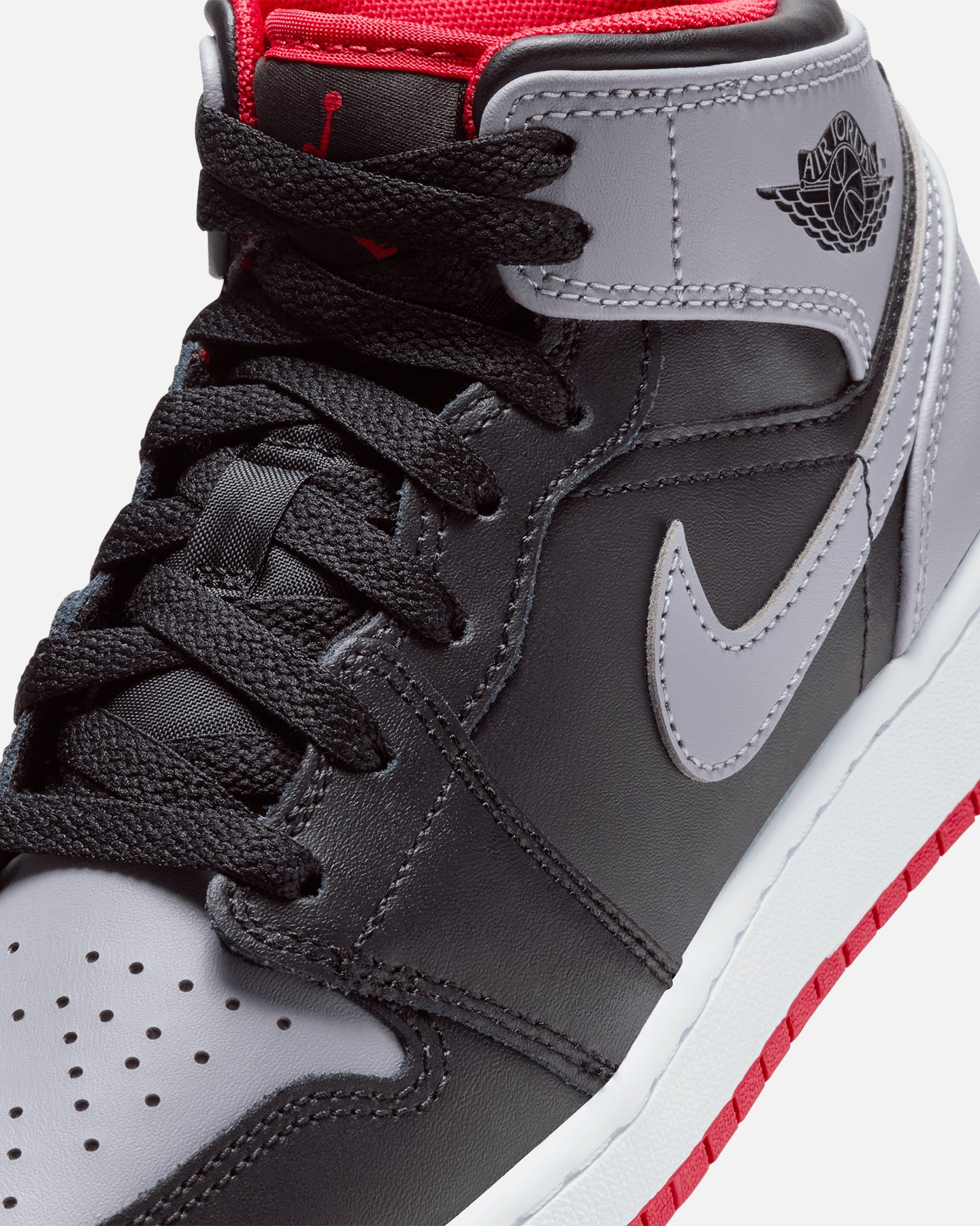Jordan Kids' Air Jordan 1 Mid (GS) Black/Cement Grey、mySite、zt4zffjzw