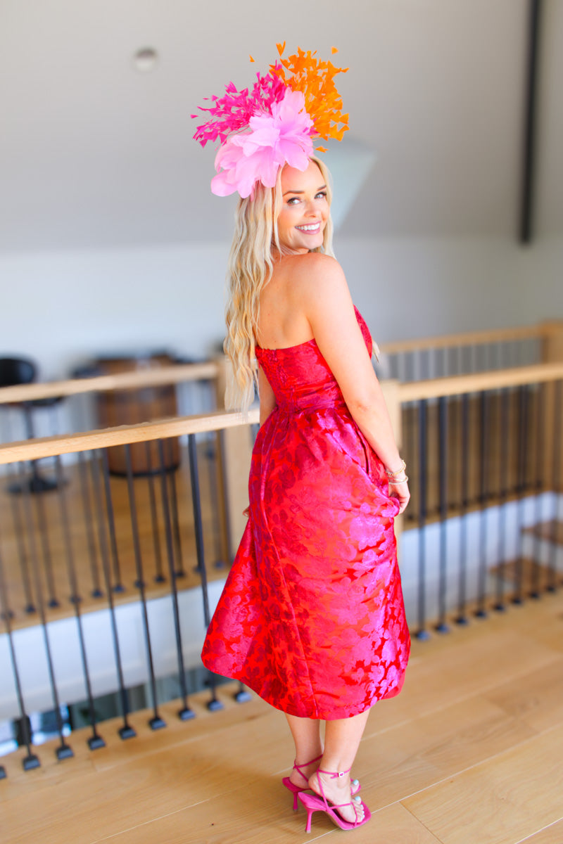 Derby Darling Strapless Midi Dress、mySite、hinf8tx79