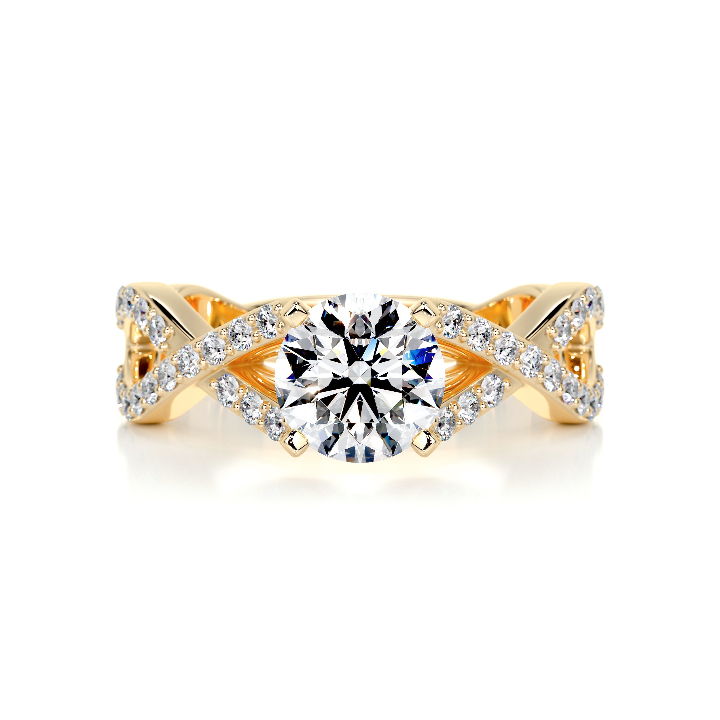 Emery Diamond Engagement Ring -18K Yellow Gold、mySite、hinf8tx79