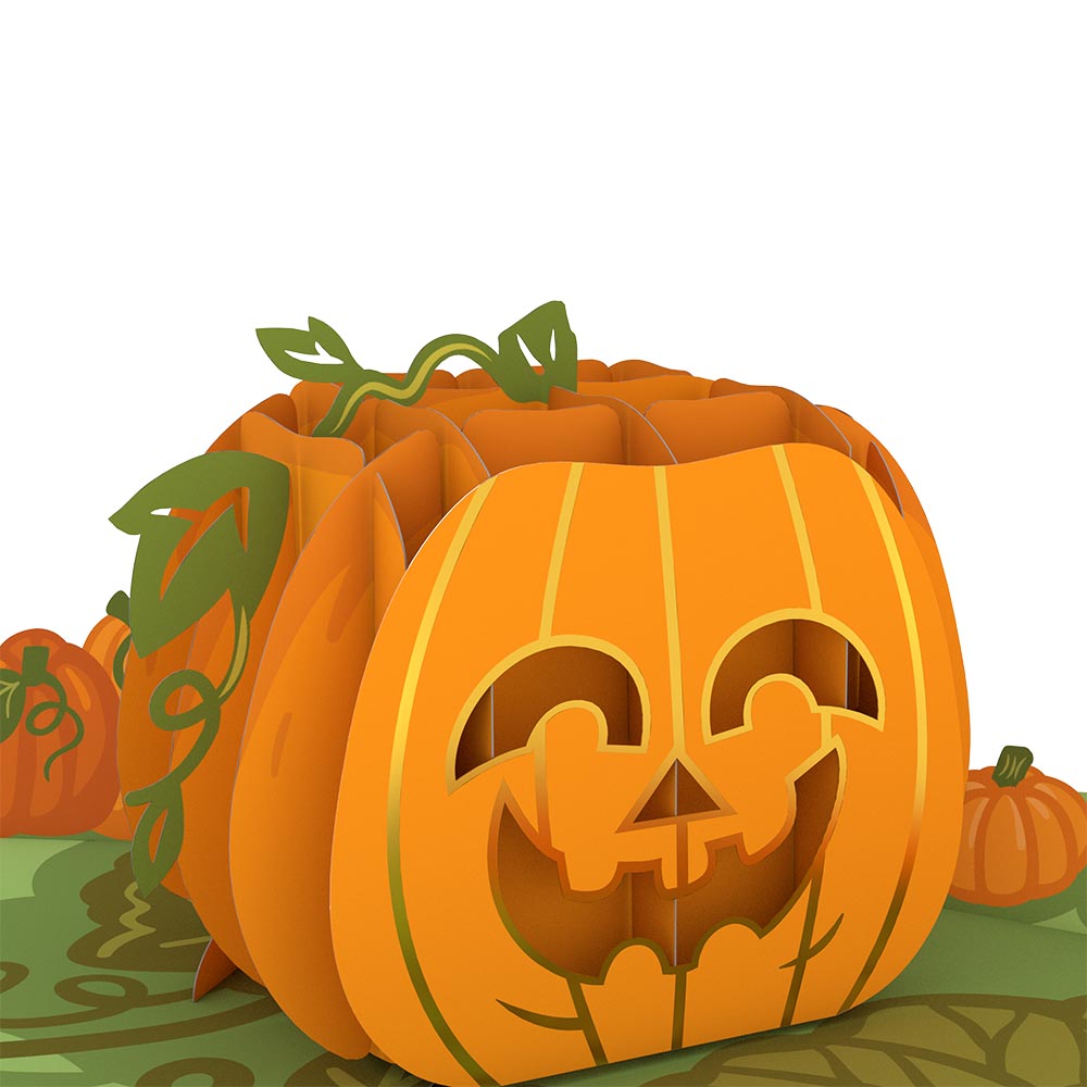 Happy Halloween Pumpkin Pop-Up Card、mySite、solidvoid