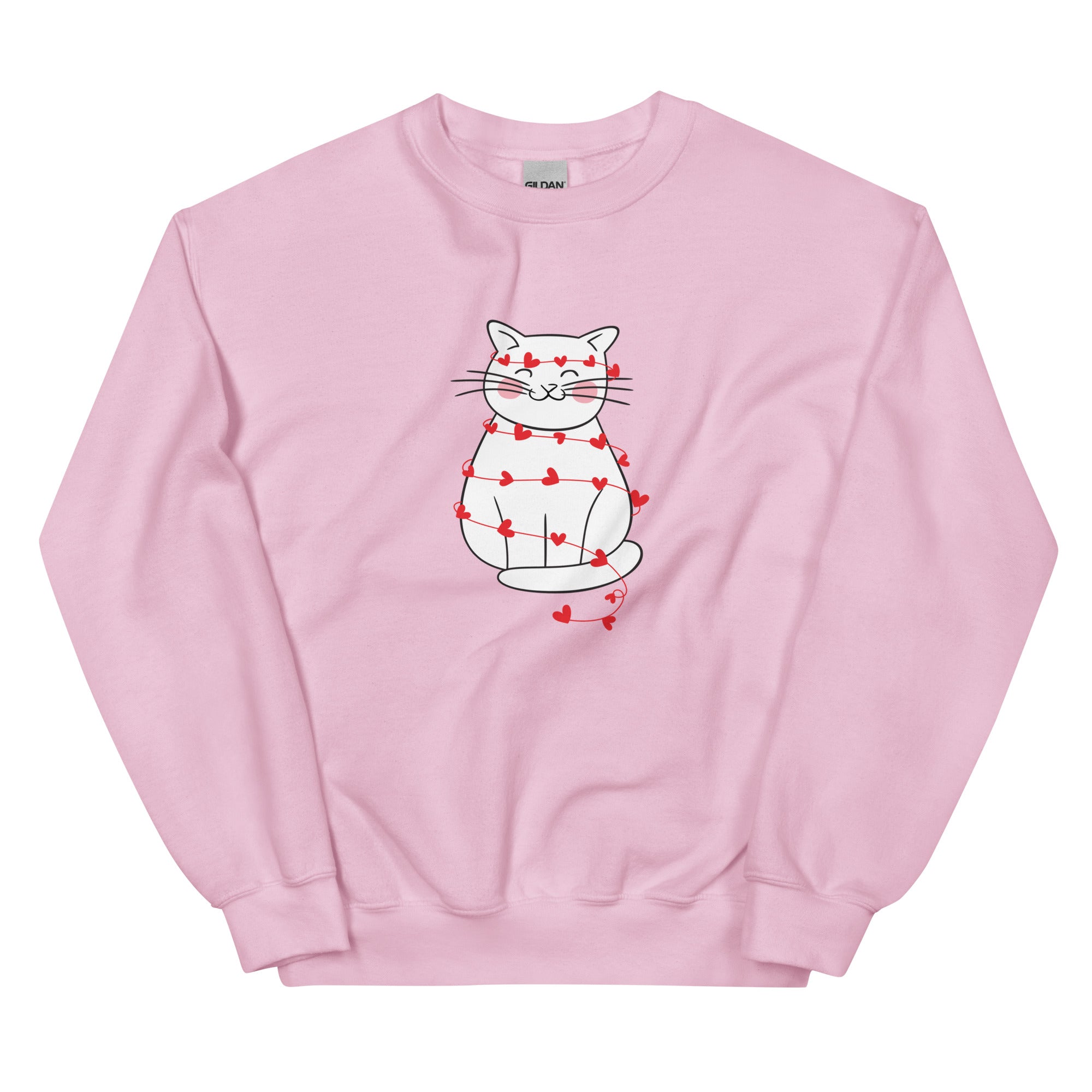 Wrapped in Love Kitty Crewneck Sweatshirt、mySite、camillekostekn