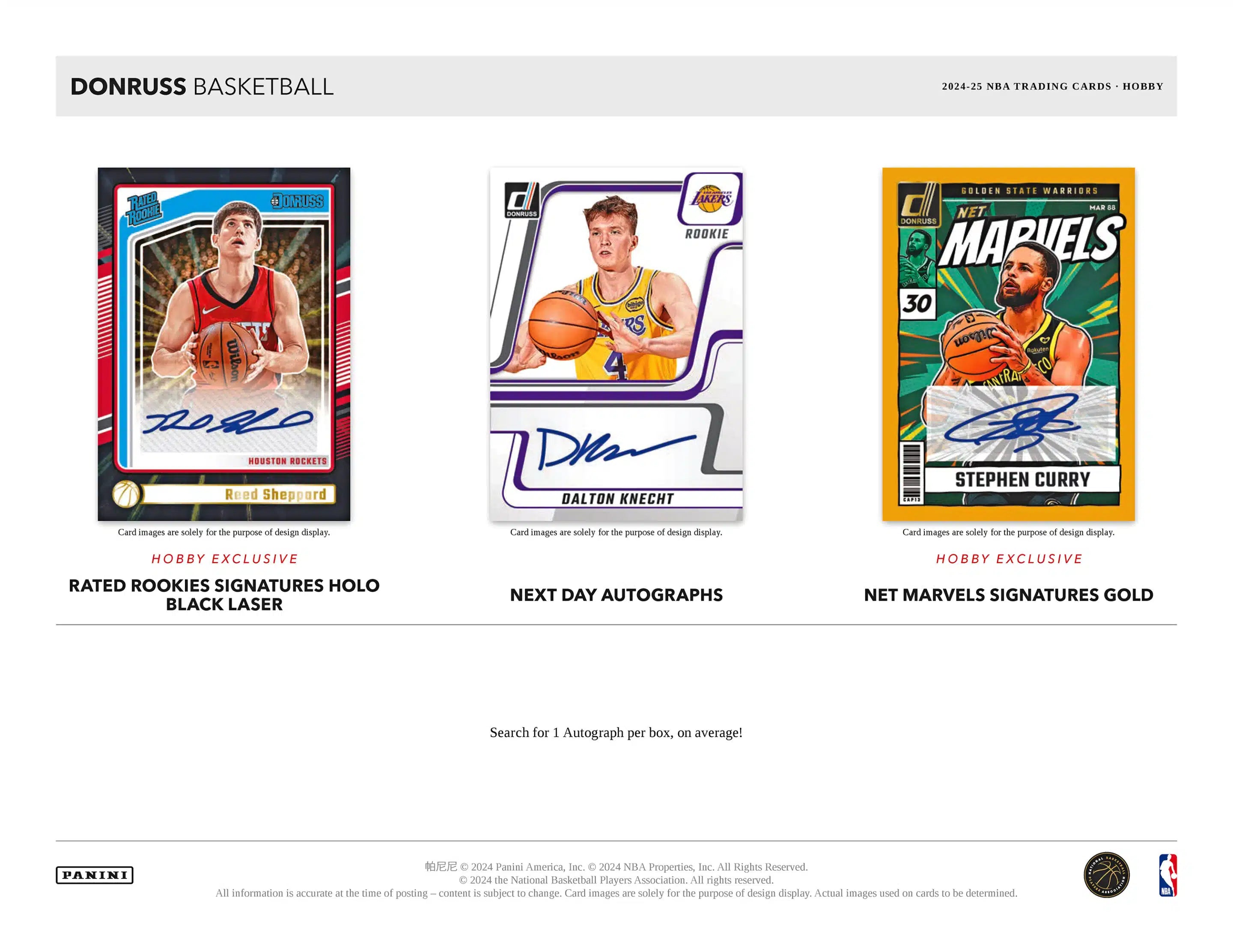 Panini Donruss NBA Basketball 2024/25 - Hobby Box、mySite、waistdrama