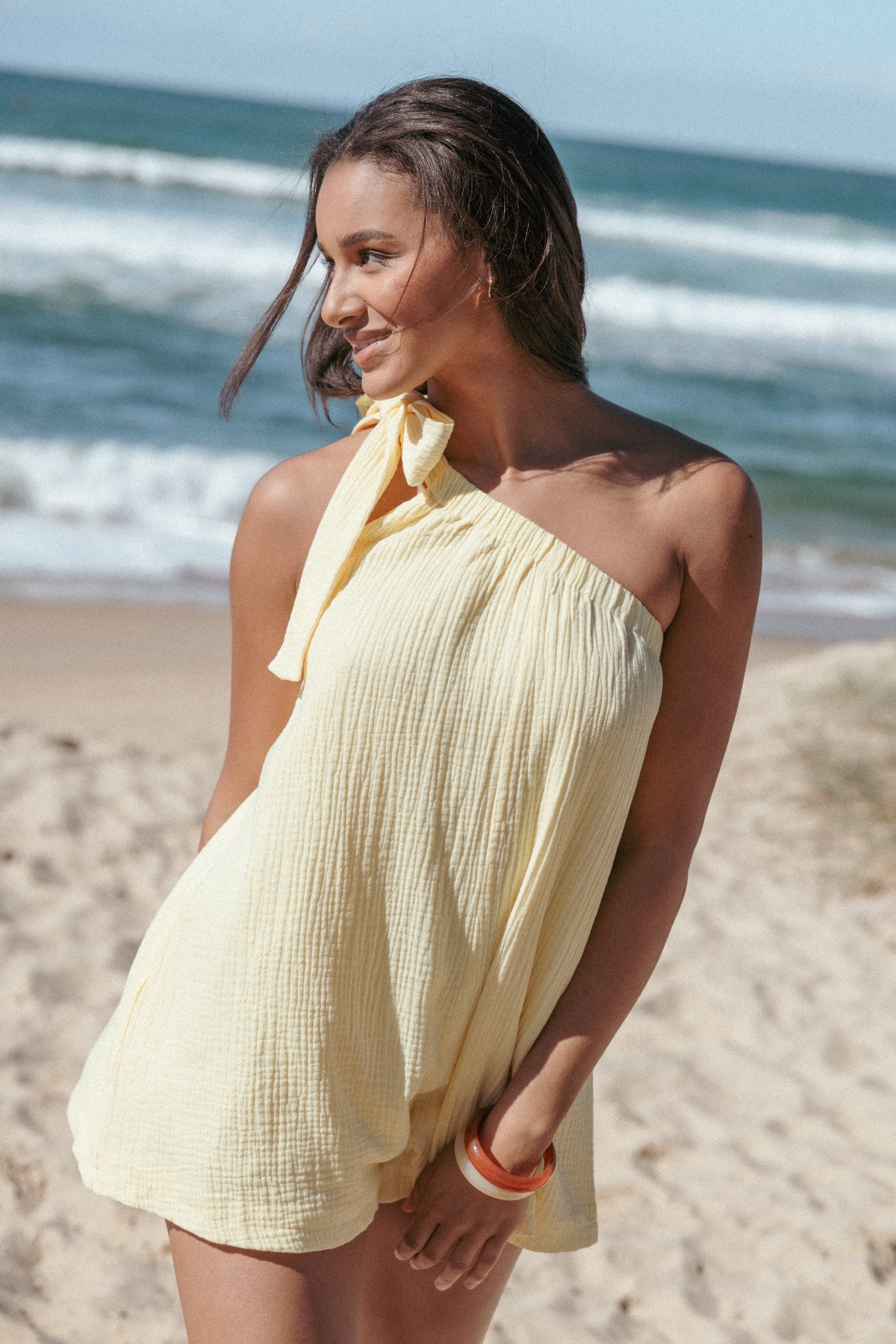  Miffy One Shoulder Romper - Yellow、mySite、sugarbowlscore