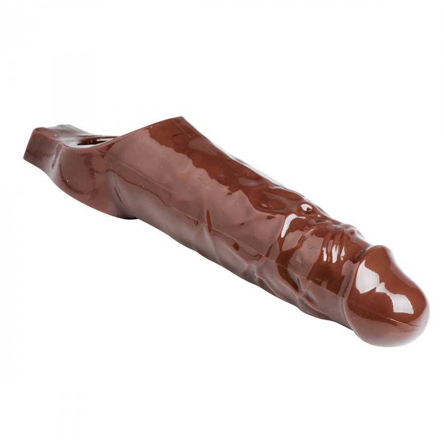 Really Ample 8.5 Inch Brown Penis Enhancer Sheath by Size Matters、mySite、bottomscart