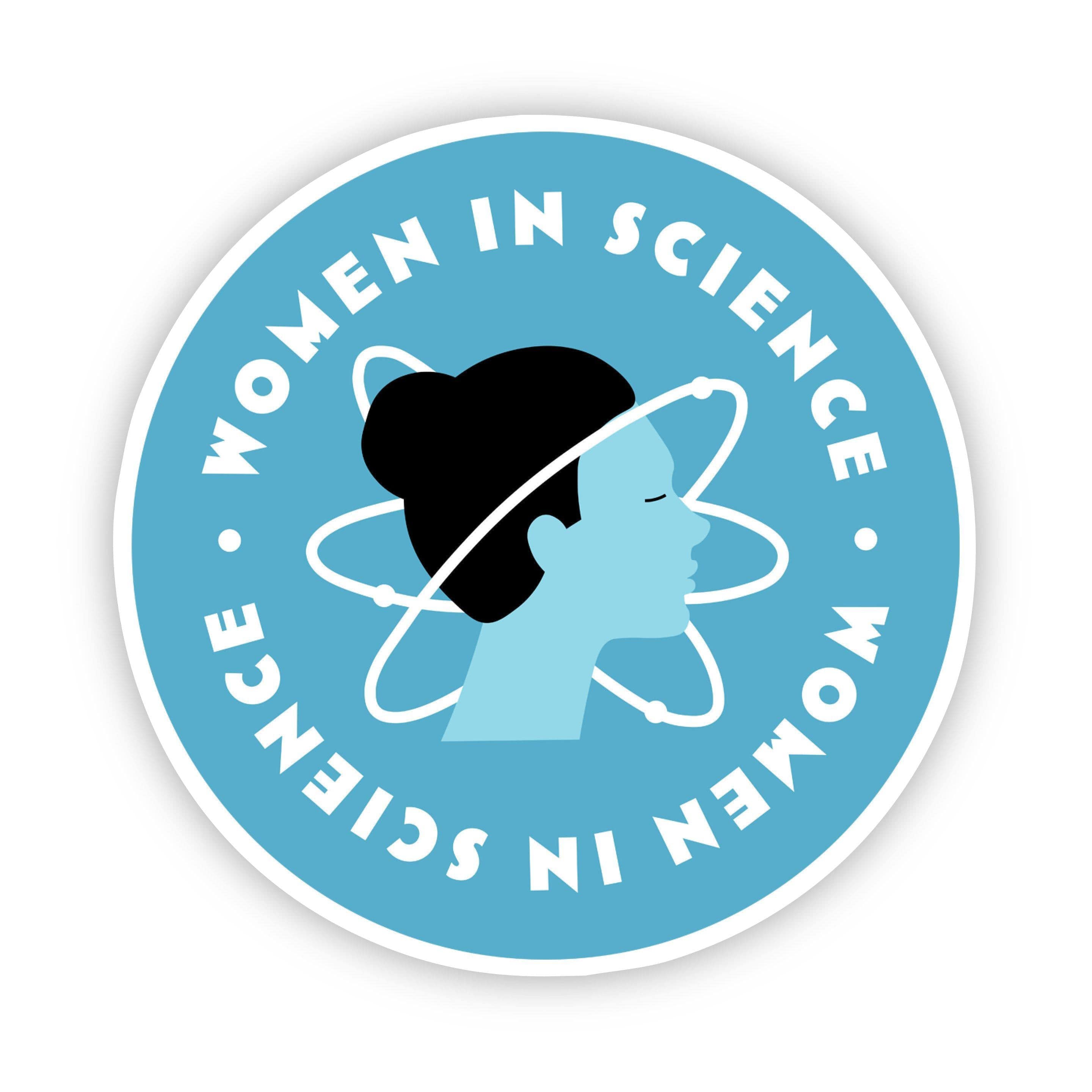  Women in Science Light Blue Sticker、mySite、elrpsem3k