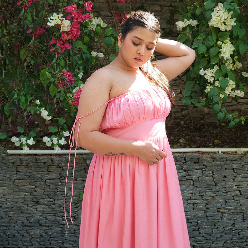 Bemberg Cotton Midi Dress For Women | Pink、mySite、camillekostekn