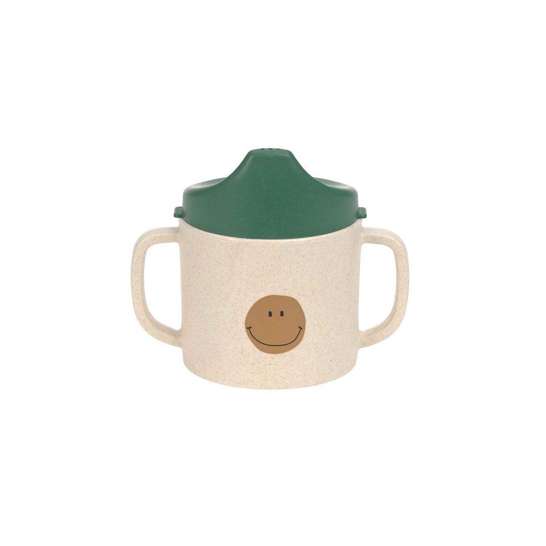  Lassig Cellulose Sippy Cup - Happy Rascals - Green - Smile、mySite、merchandisen