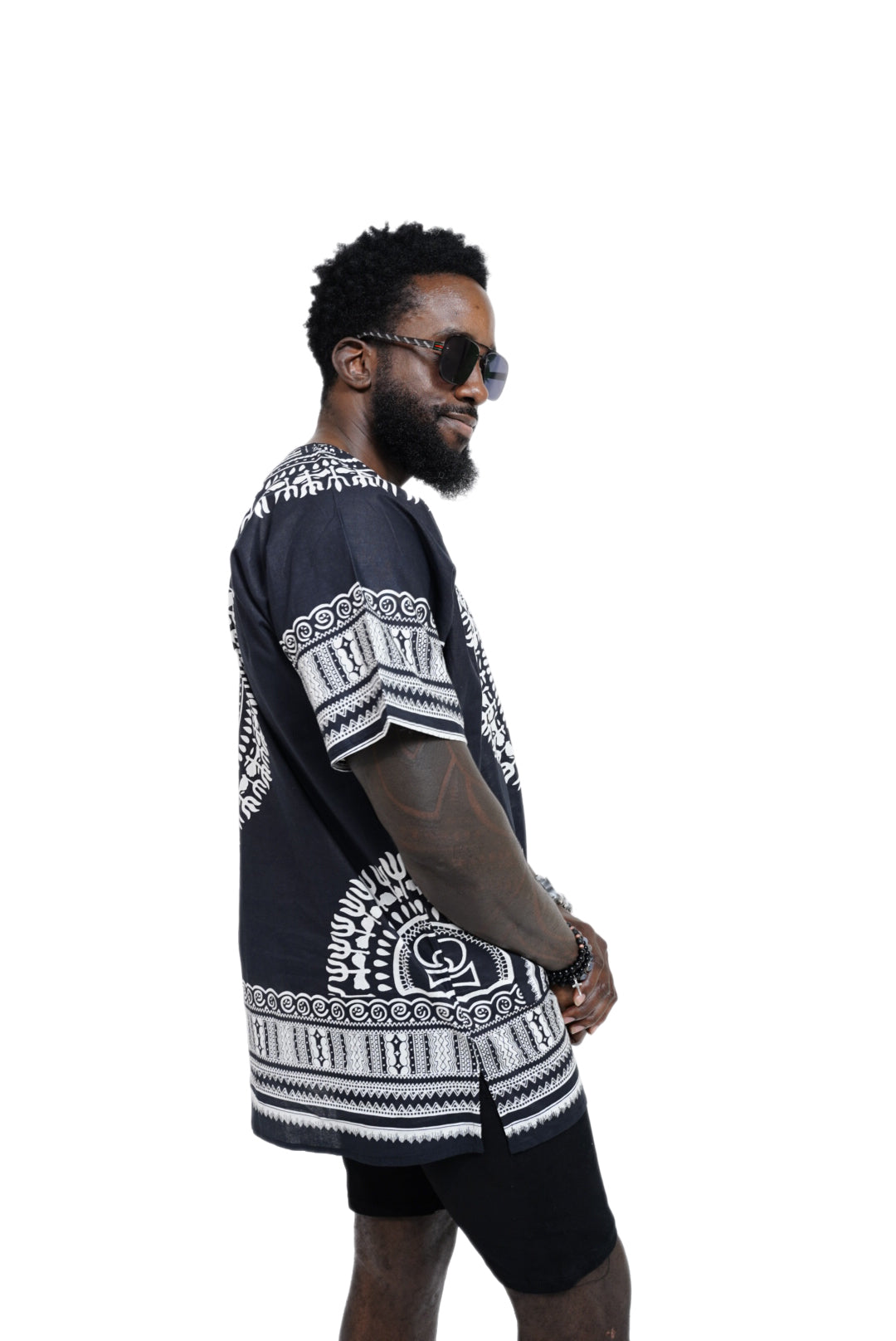 Dupsie's African Print Unisex Dashiki Shirt Suitable for Festivals, Concerts, Cruises, Outdoor Events DP3578、mySite、solidvoid