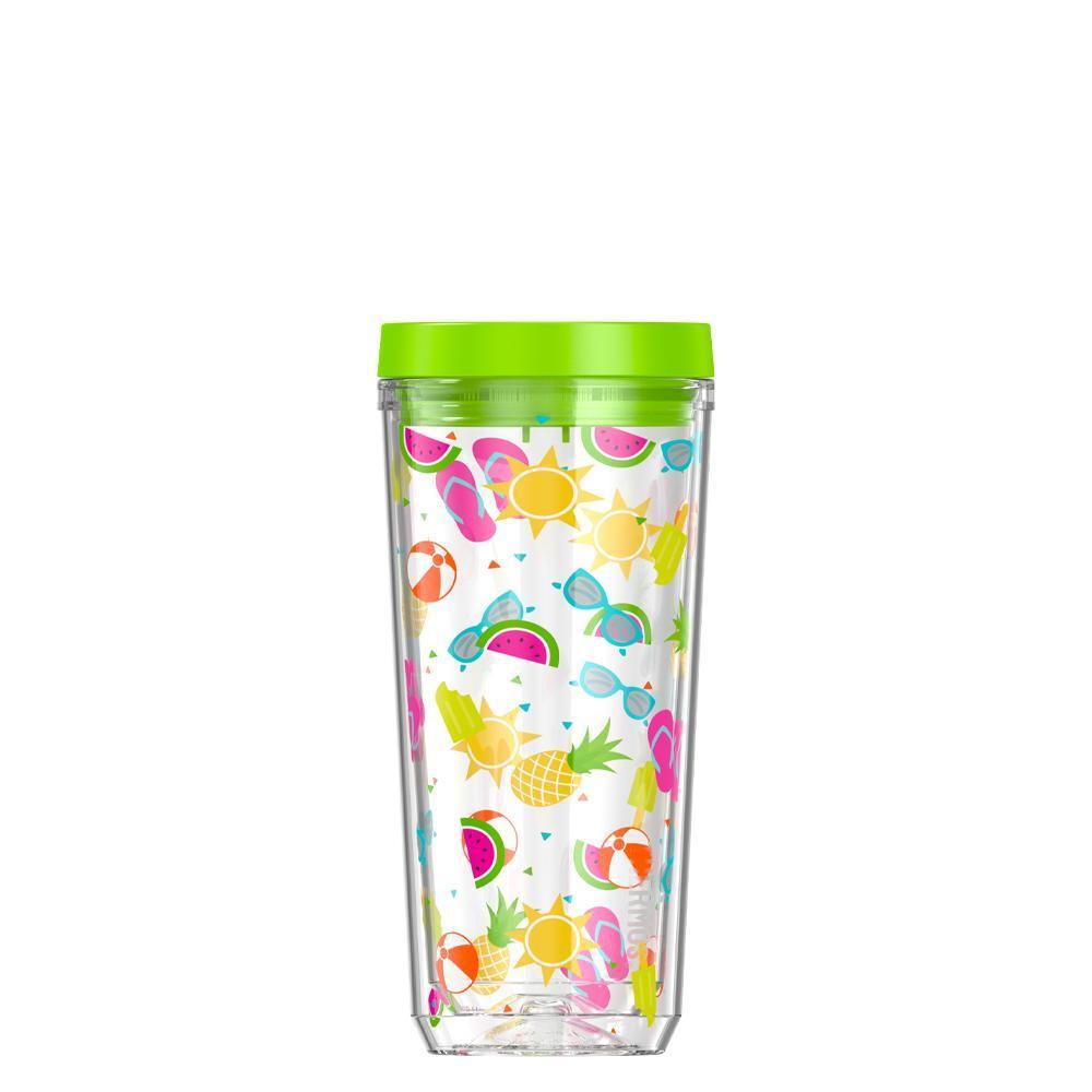 16oz DOUBLE WALL TUMBLER SUMMER FUN、mySite、noshort