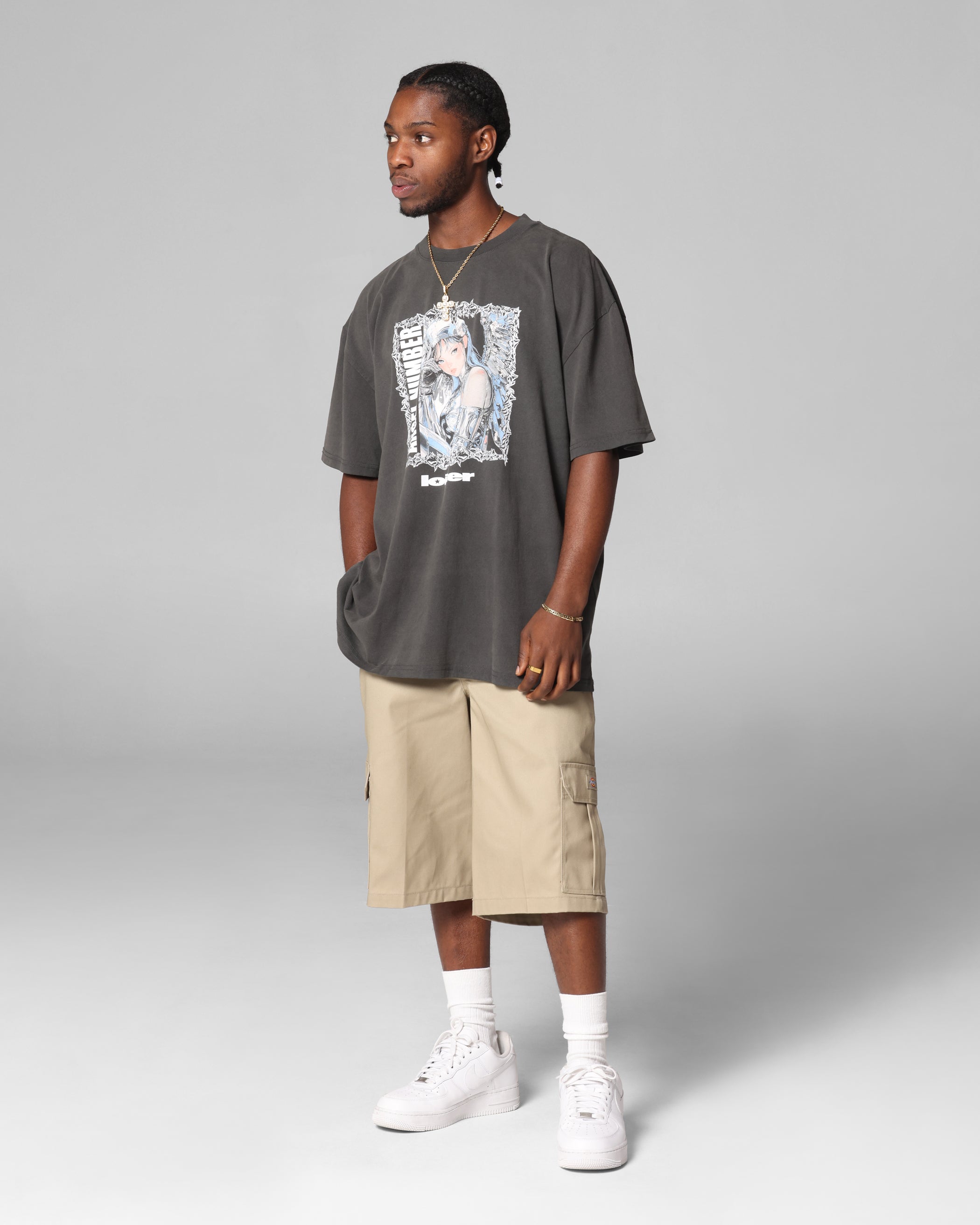 Loiter Angel Number T-Shirt Black Wash、mySite、zt4zffjzw