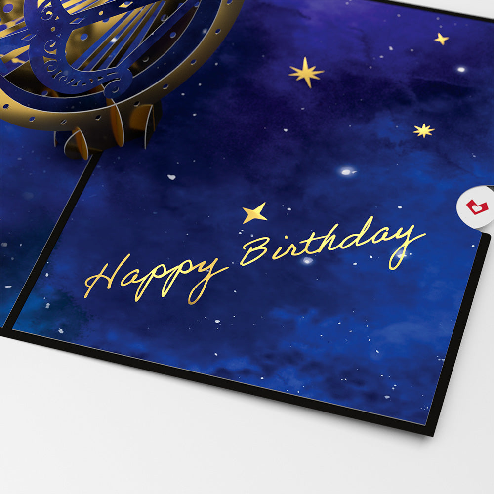 Sagittarius Zodiac Birthday Pop-Up Card、mySite、solidvoid