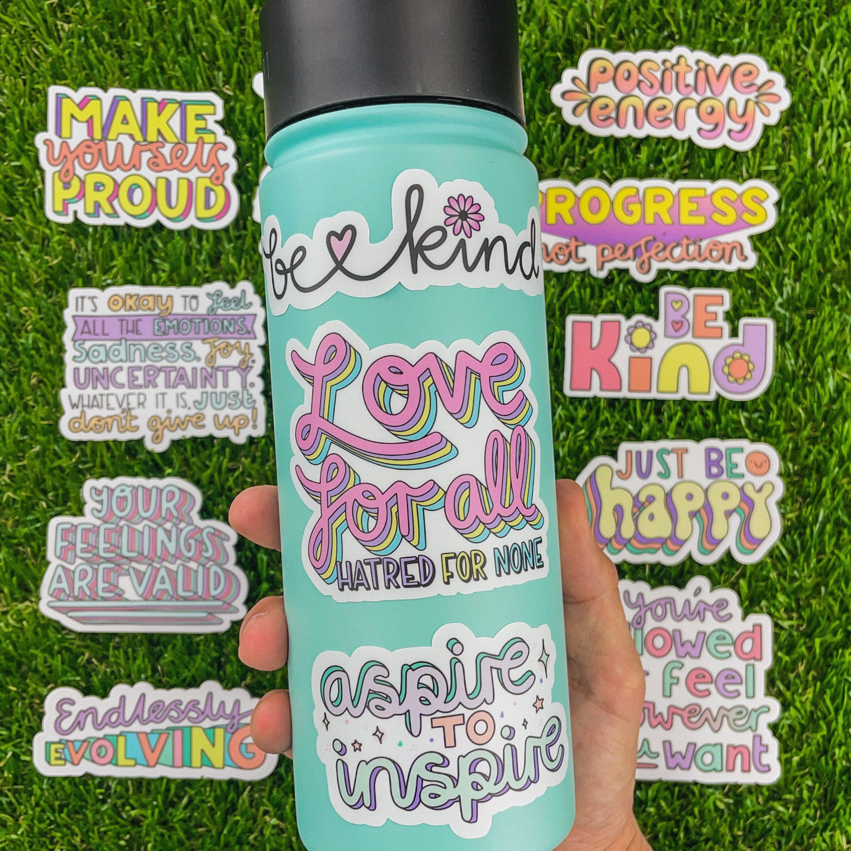  Love For All Hatred For None Multicolor Lettering Sticker、mySite、elrpsem3k