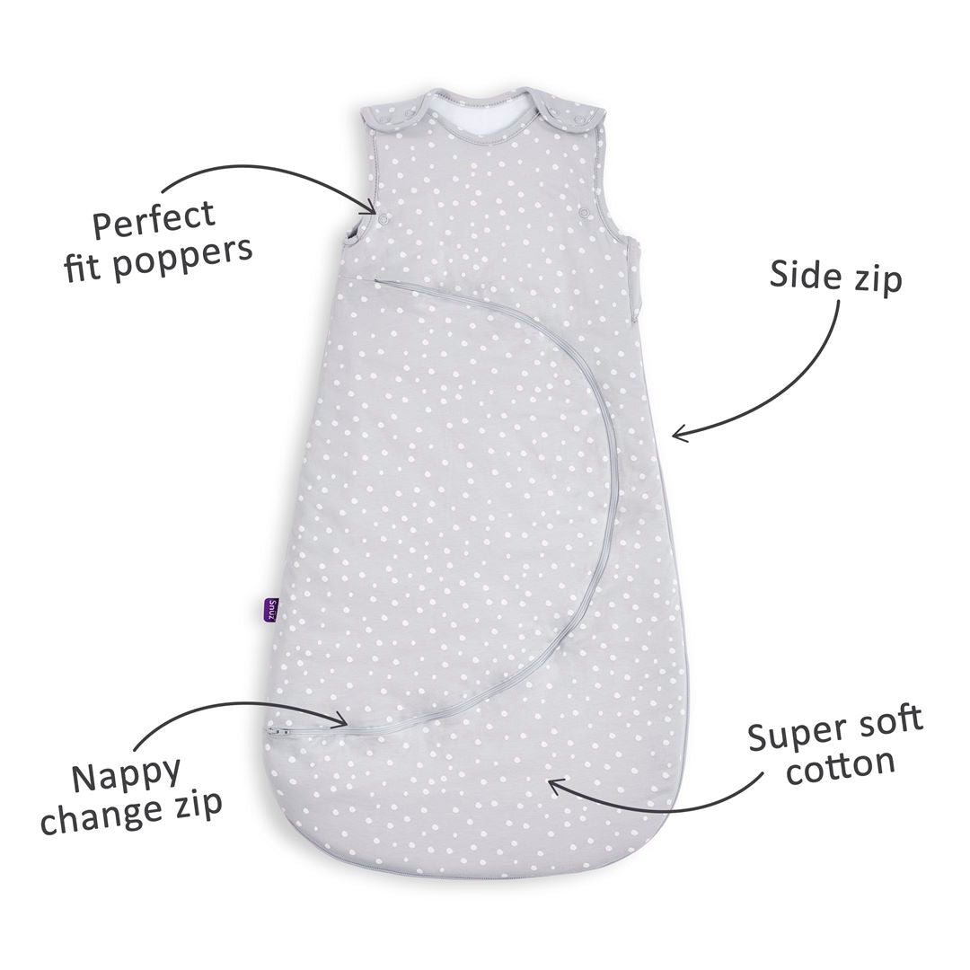  SnuzPouch Sleeping Bag - White Spots - TOG 2.5、mySite、merchandisen
