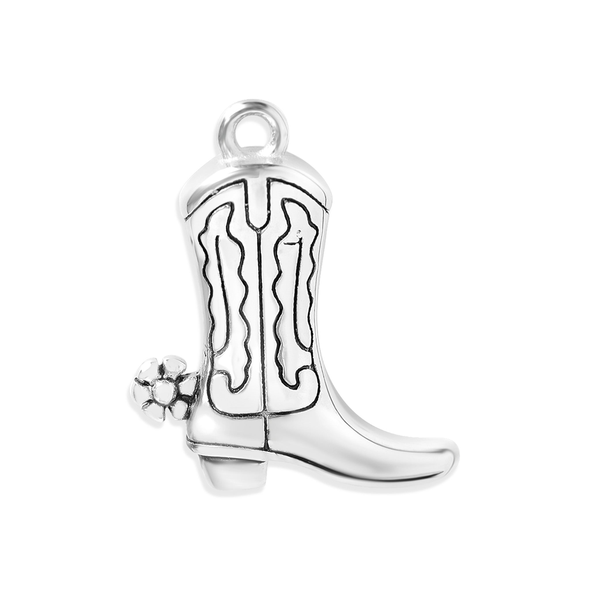 18K Gold PVD Stainless Steel Cowboy Boot Pendant / PDL9020、mySite、dreamappss