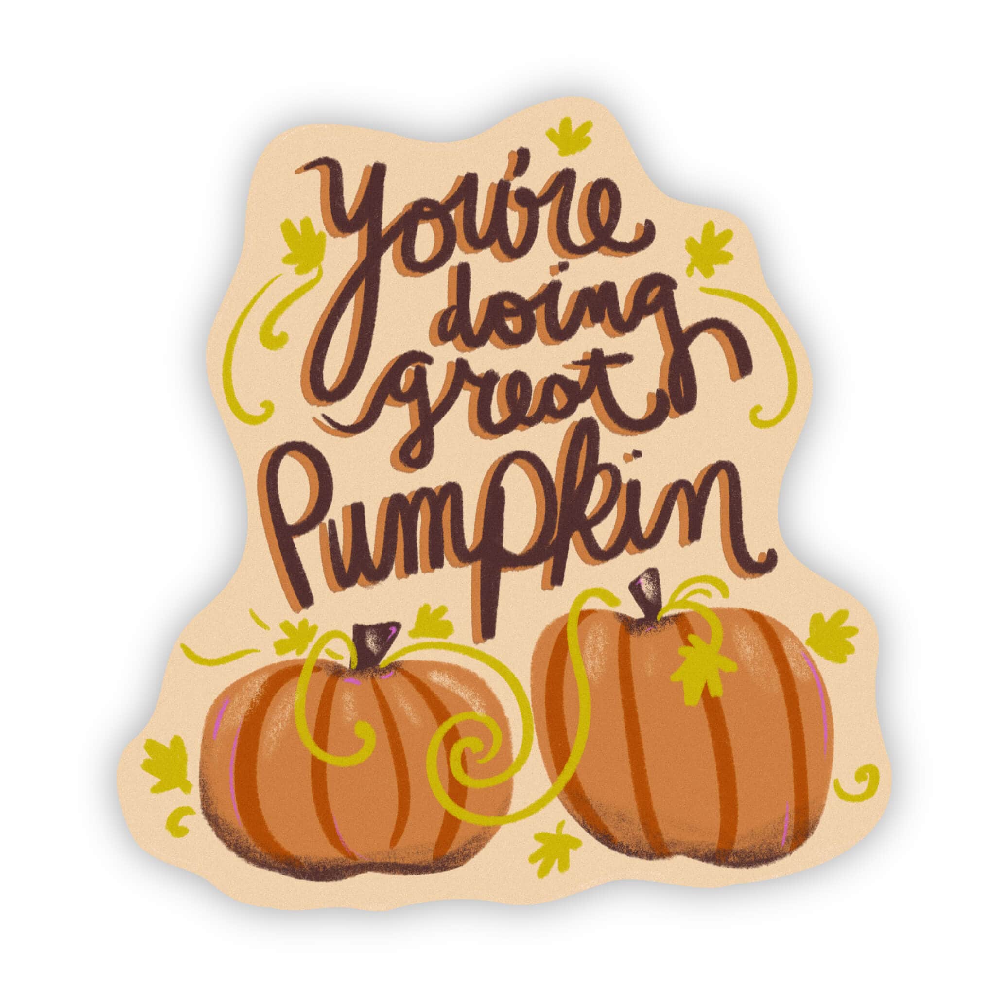  You're doing great Pumpkin fall sticker、mySite、elrpsem3k