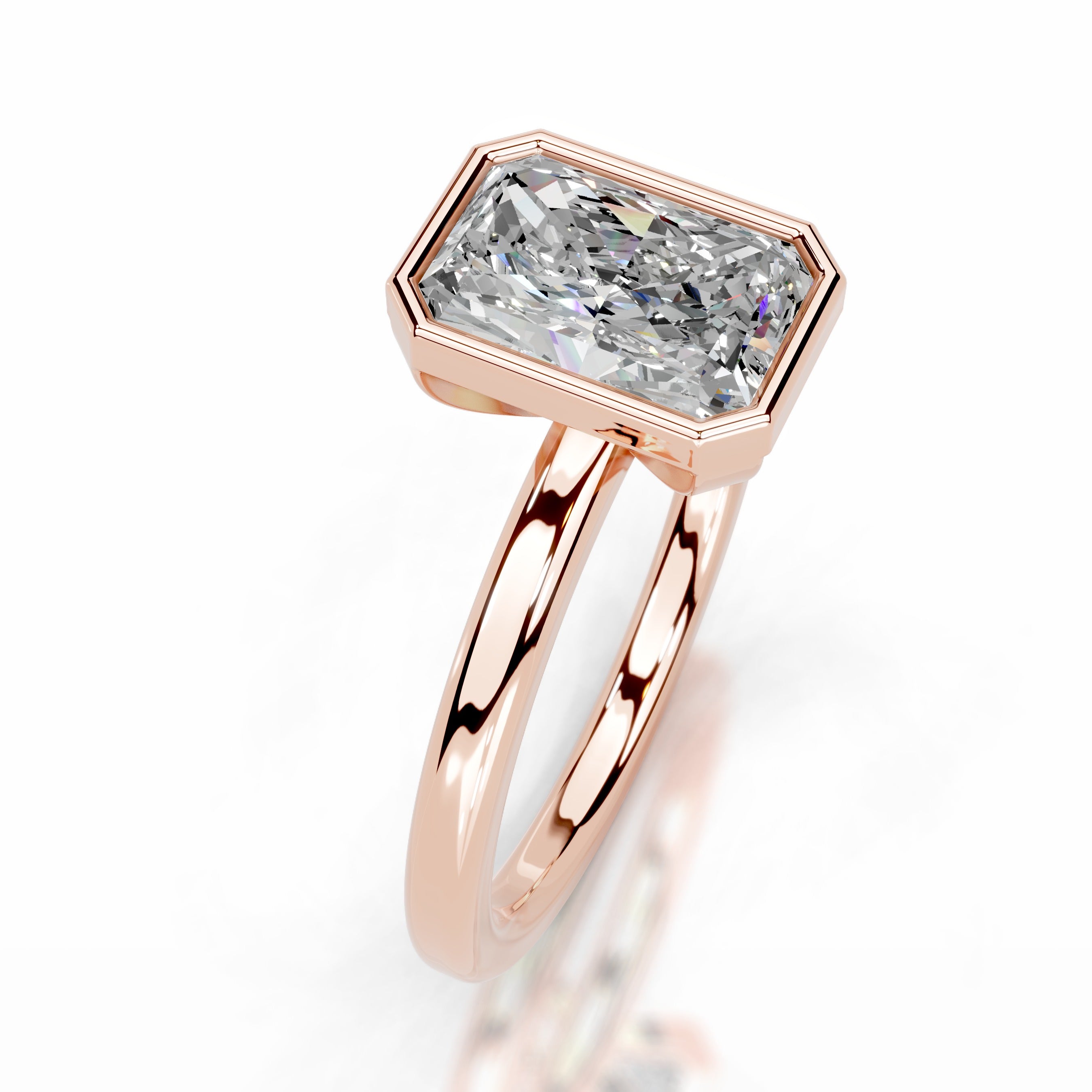 Dima Moissanite Ring - 14K Rose Gold、mySite、hinf8tx79