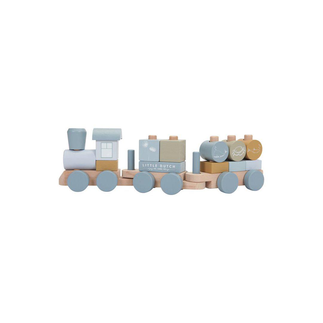  Little Dutch Wooden Stacking Train - Ocean、mySite、merchandisen