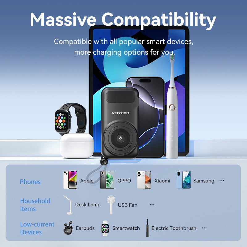 Vention 10000mAh Power Bank、mySite、fannypackpong