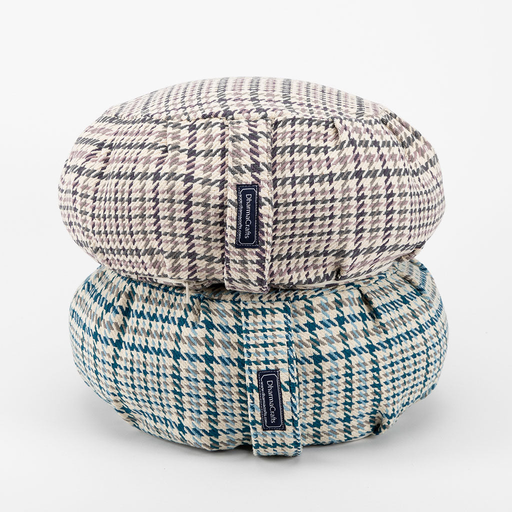 Houndstooth Plaid Zafu Zabuton Set、mySite、topwebapps
