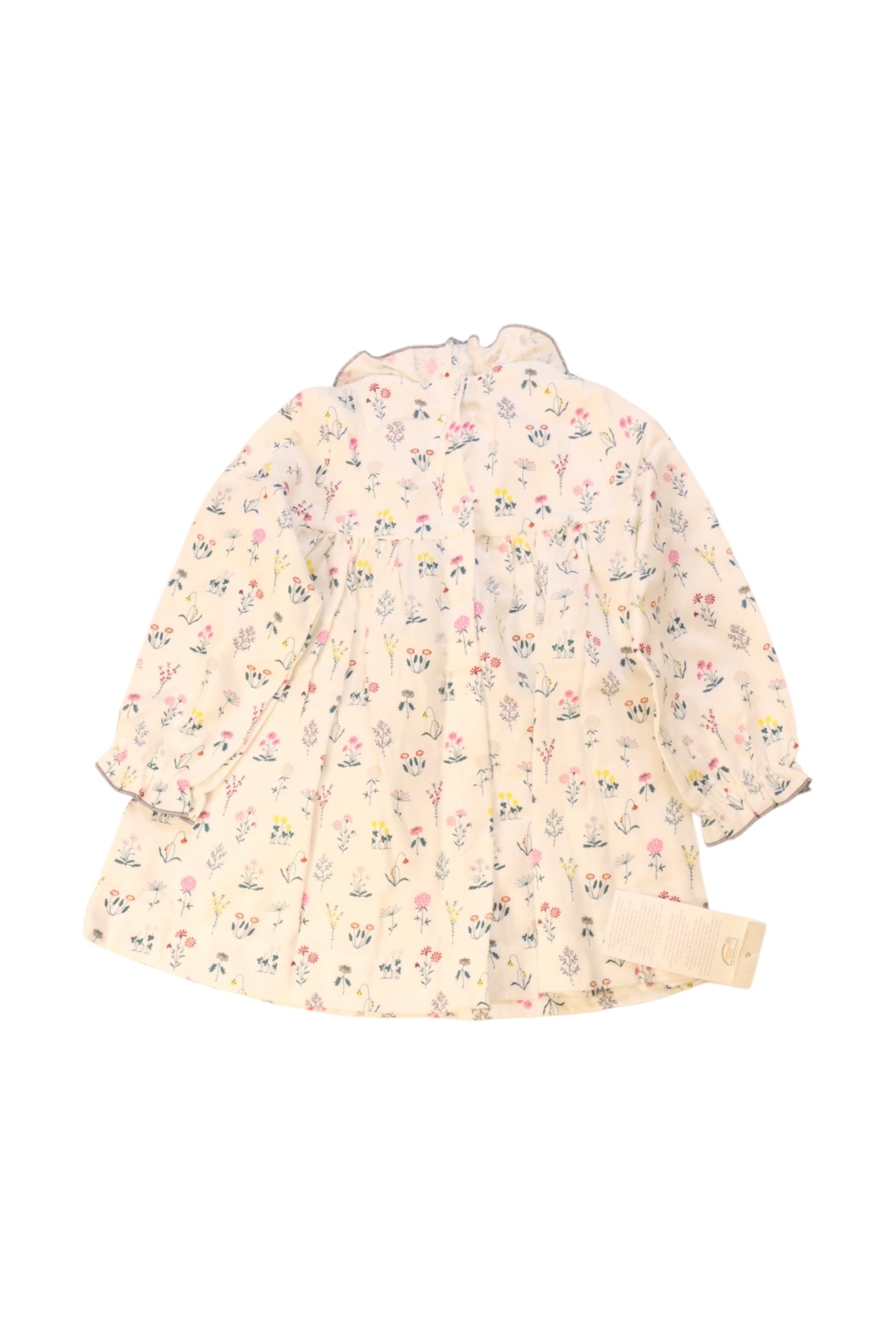 Petit Bateau Floral Dress With Collar 6-12M、mySite、g9winljtr
