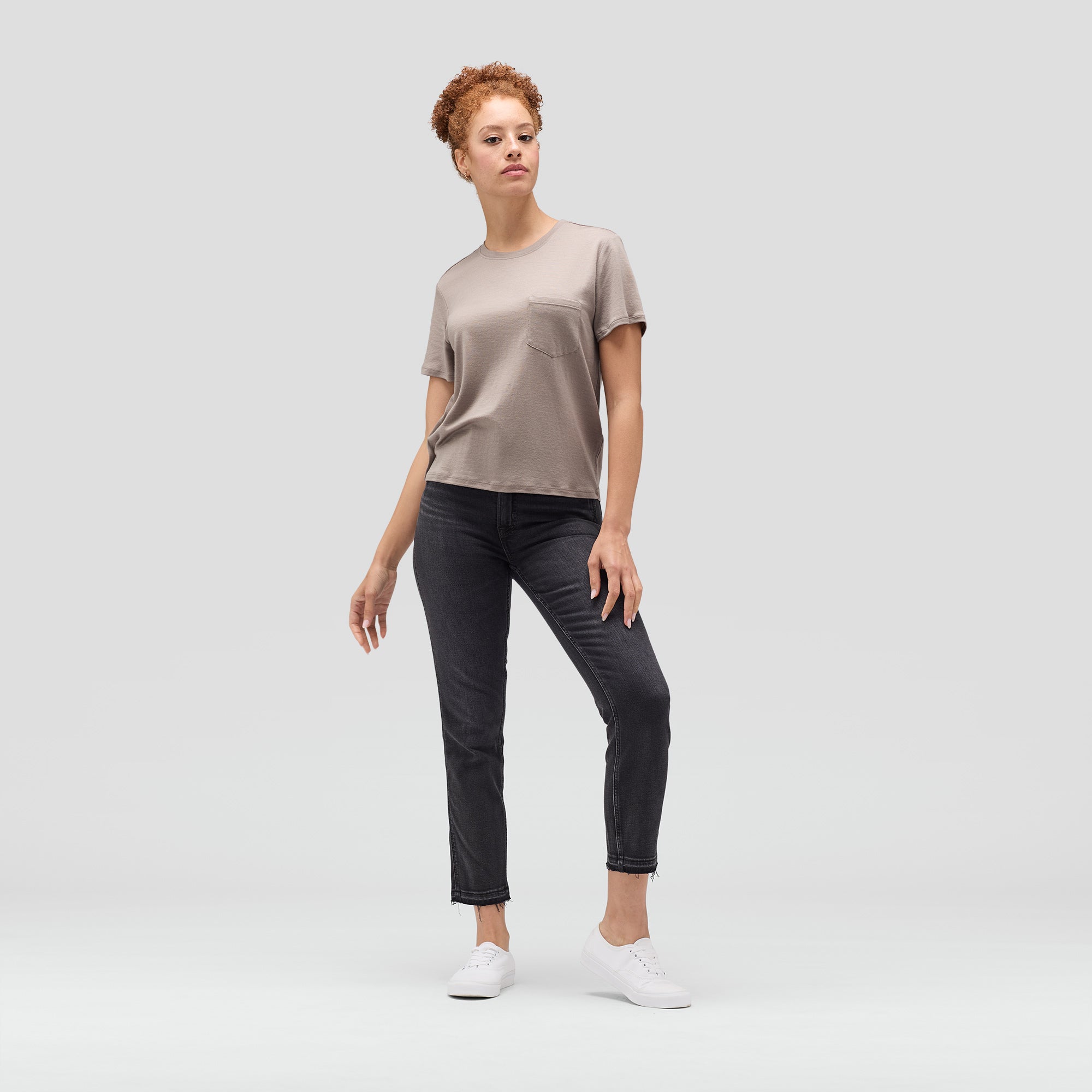 Women's Merino Boxy Pocket Tee、mySite、noshort