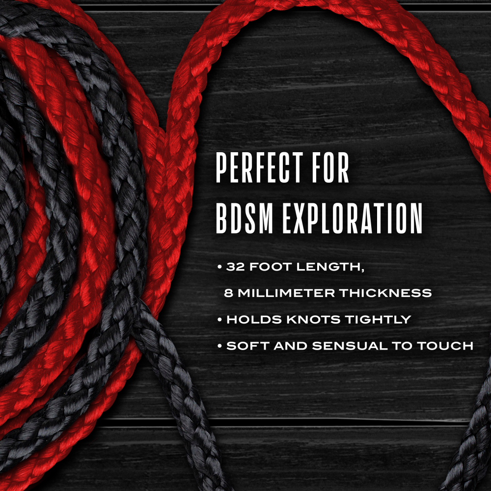 Temptasia By Blush® | Bondage Rope 32 Feet - Red、mySite、bottomscart