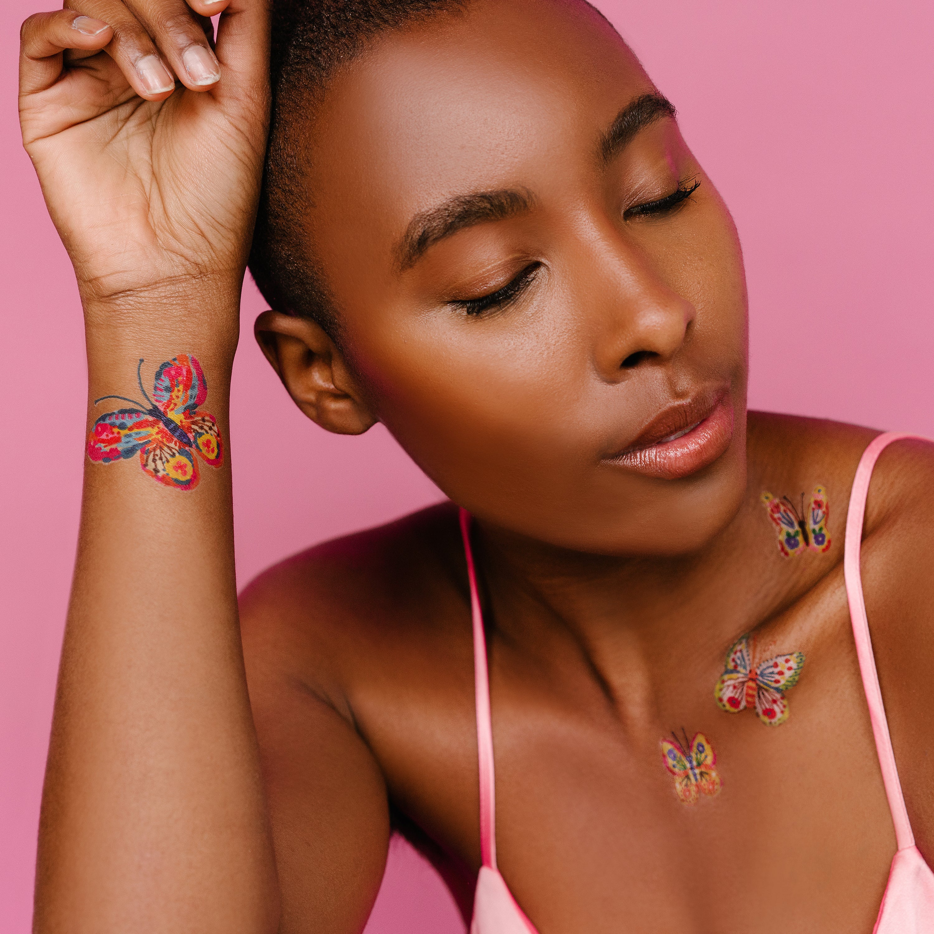  Rainbow Butterfly Tattly Temporary Tattoos、mySite、ghnorth