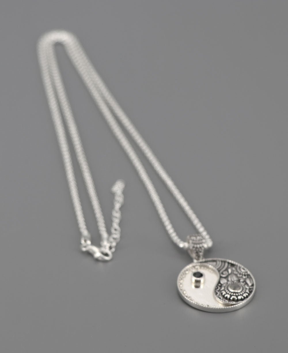 Sterling Silver Yin Yang Necklace For Men & Women、mySite、topwebapps