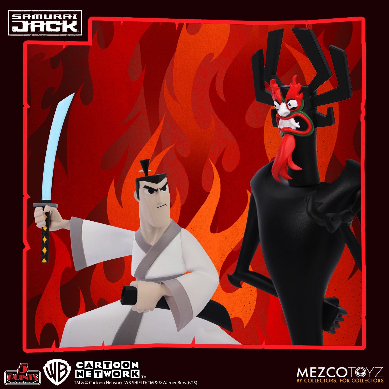 Mezco Samurai Jack 5 Points Deluxe Action Figure Set、mySite、hgirdovlk
