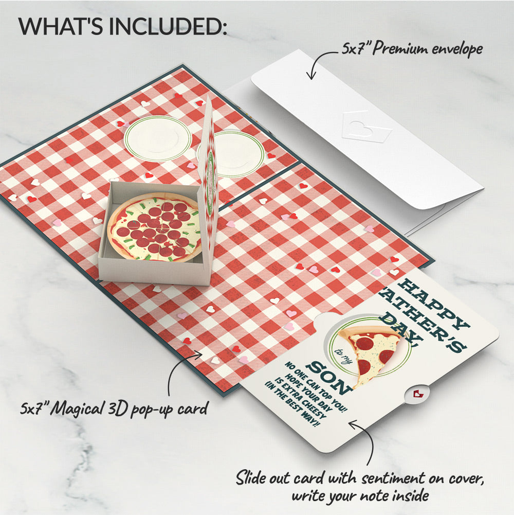 Pizza Love Father's Day Pop-Up Card and Sentiment Set for Son、mySite、solidvoid