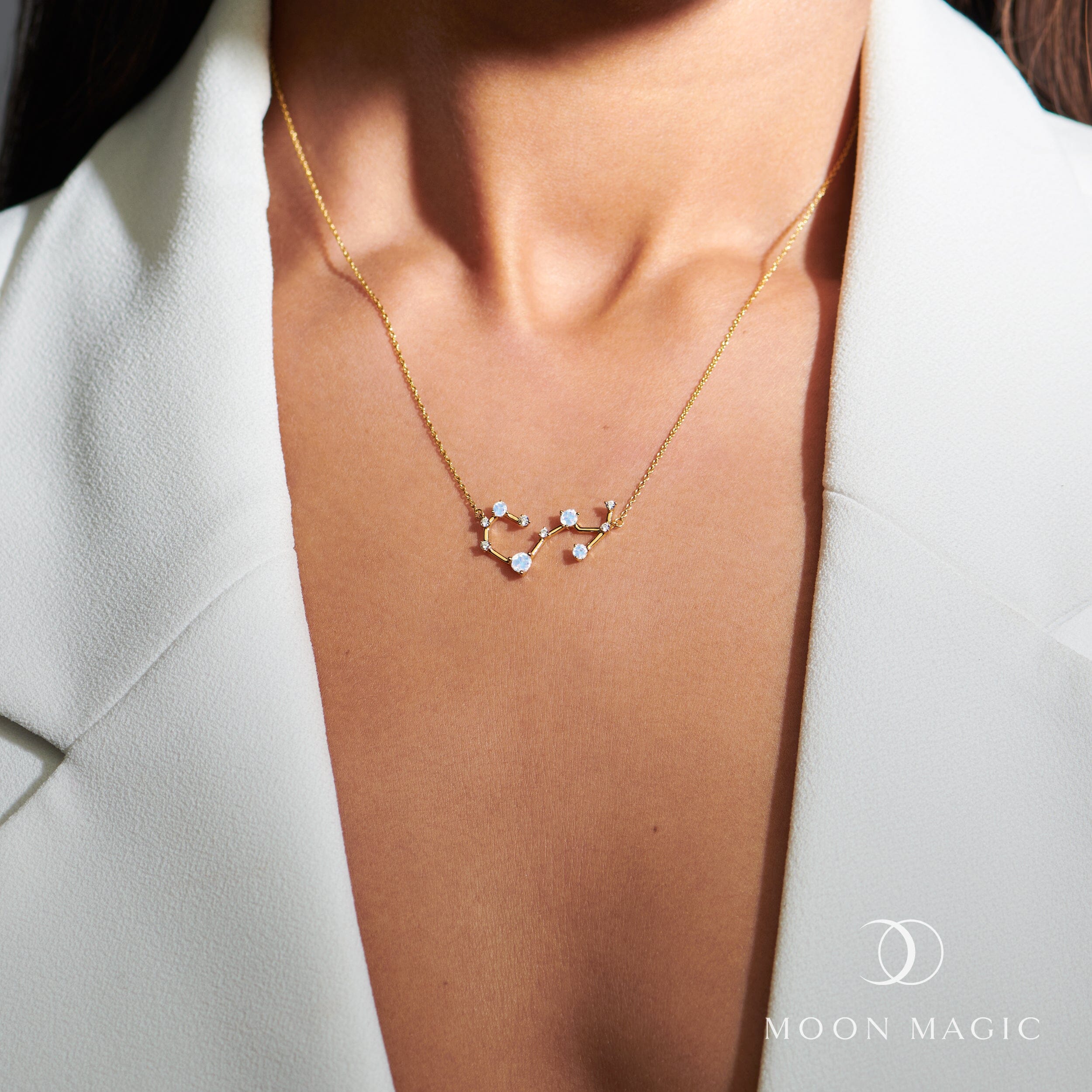 Moonstone Necklace - Scorpio Zodiac Constellation、mySite、hinf8tx79