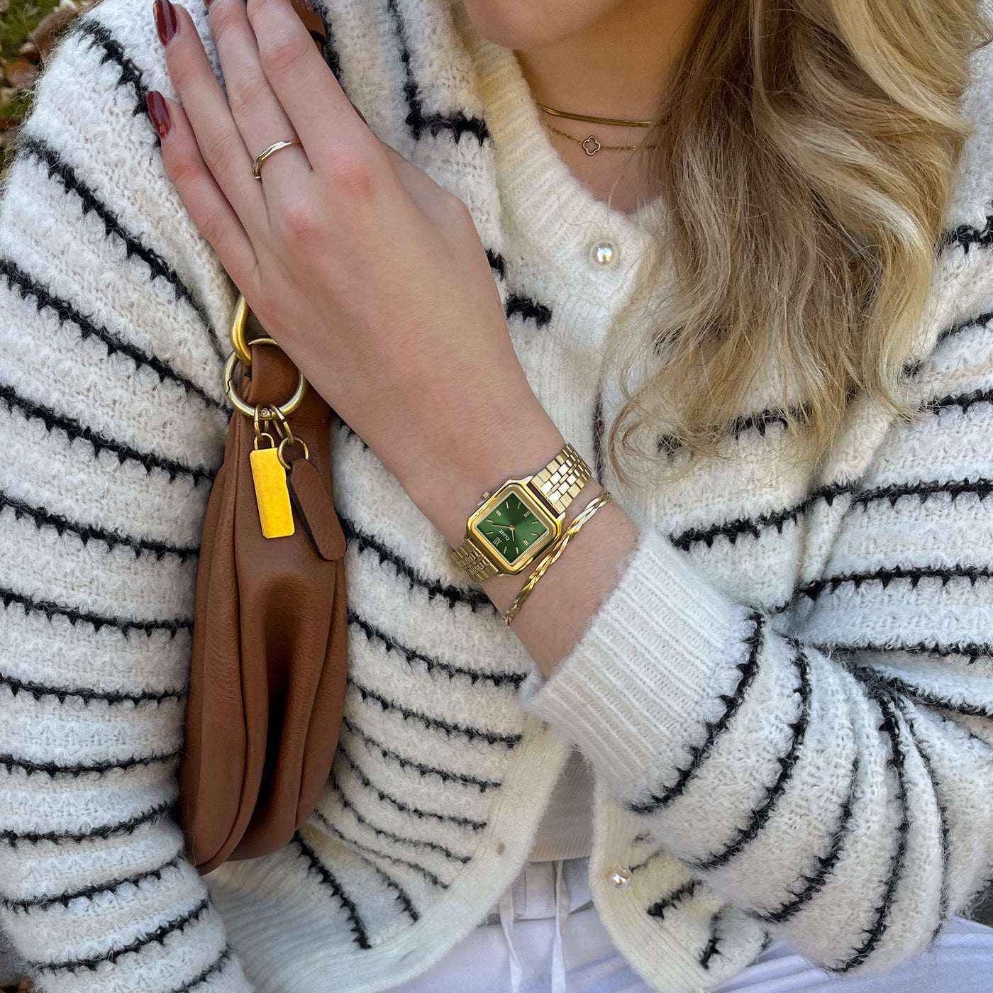 Gracieuse Watch Steel, Forest Green, Gold Colour、mySite、botmansion