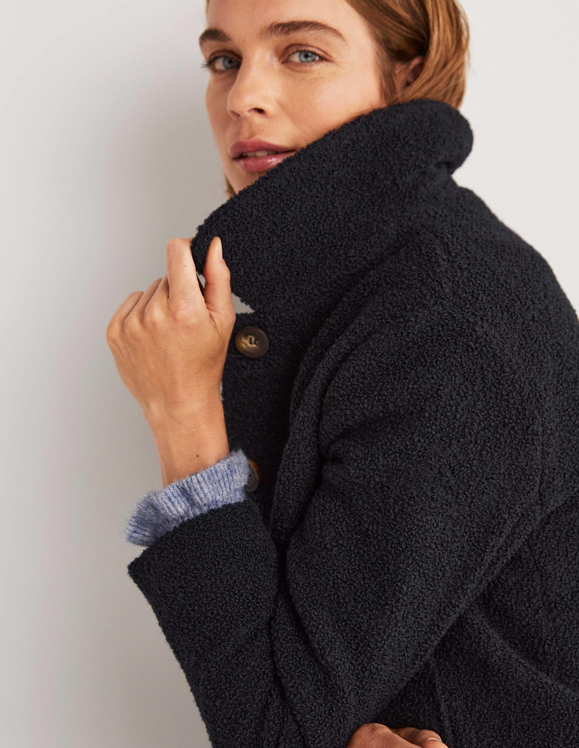  Rye Cropped Jacket-Navy、mySite、ashleygrahame