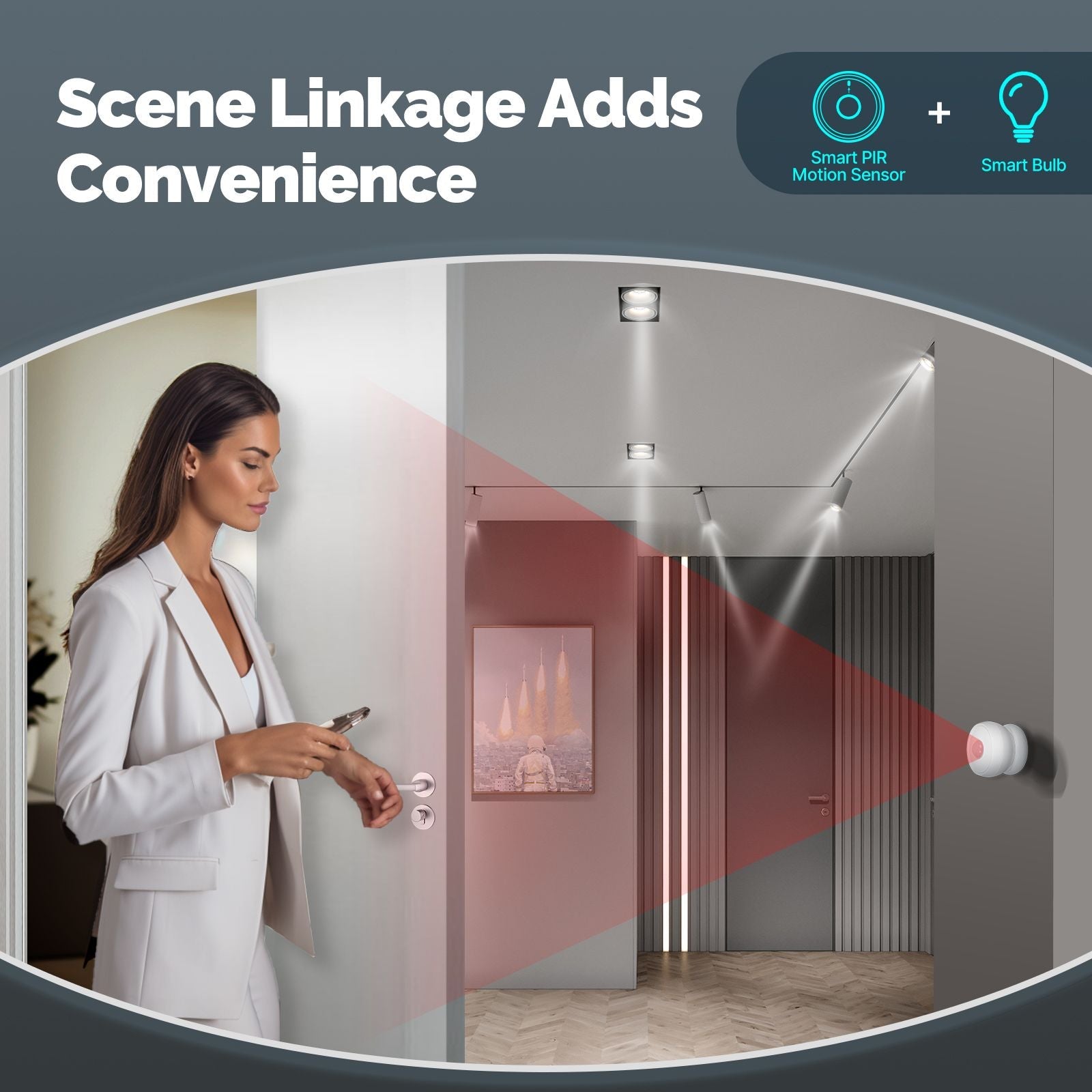 Zigbee Smart PIR Sensor Human Body Infrared Motion Detector With Magnetic Base、mySite、fannypackpong