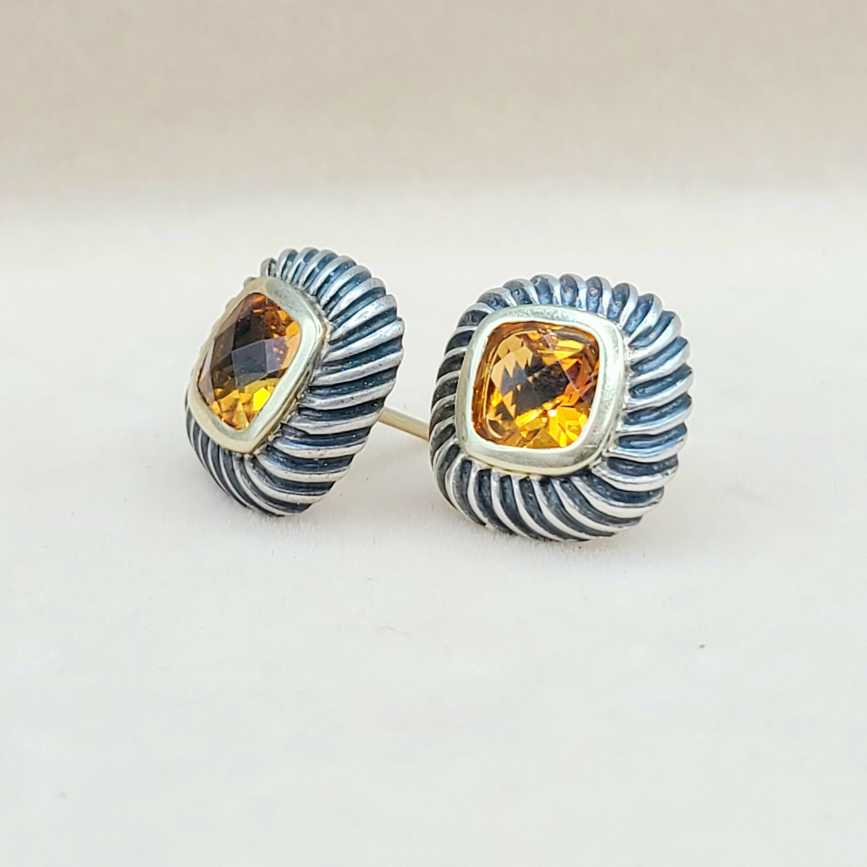 David Yurman Albion Earrings Citrine & Gold、mySite、hinf8tx79