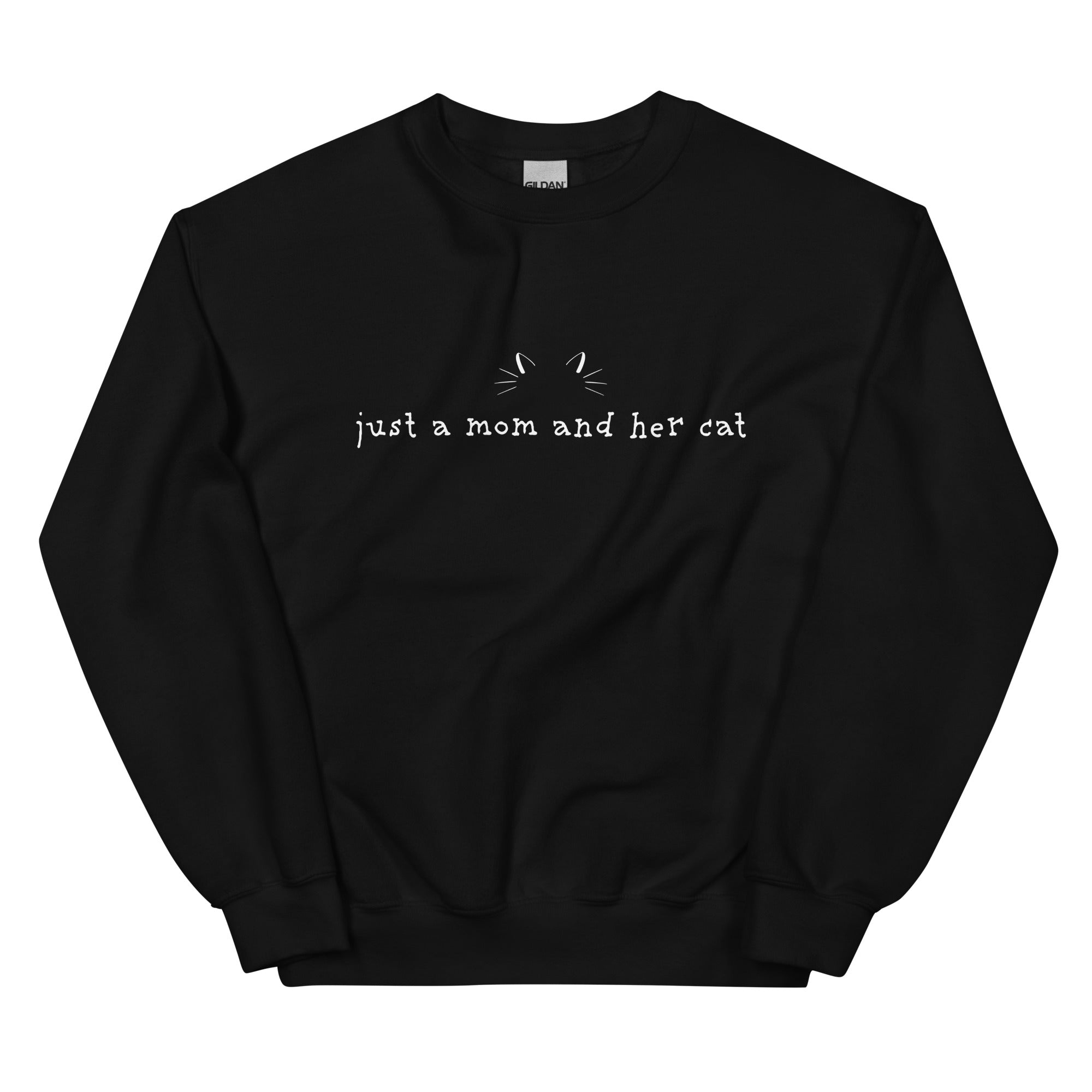 Just A Mom & Her Cat Crewneck Sweatshirt、mySite、camillekostekn
