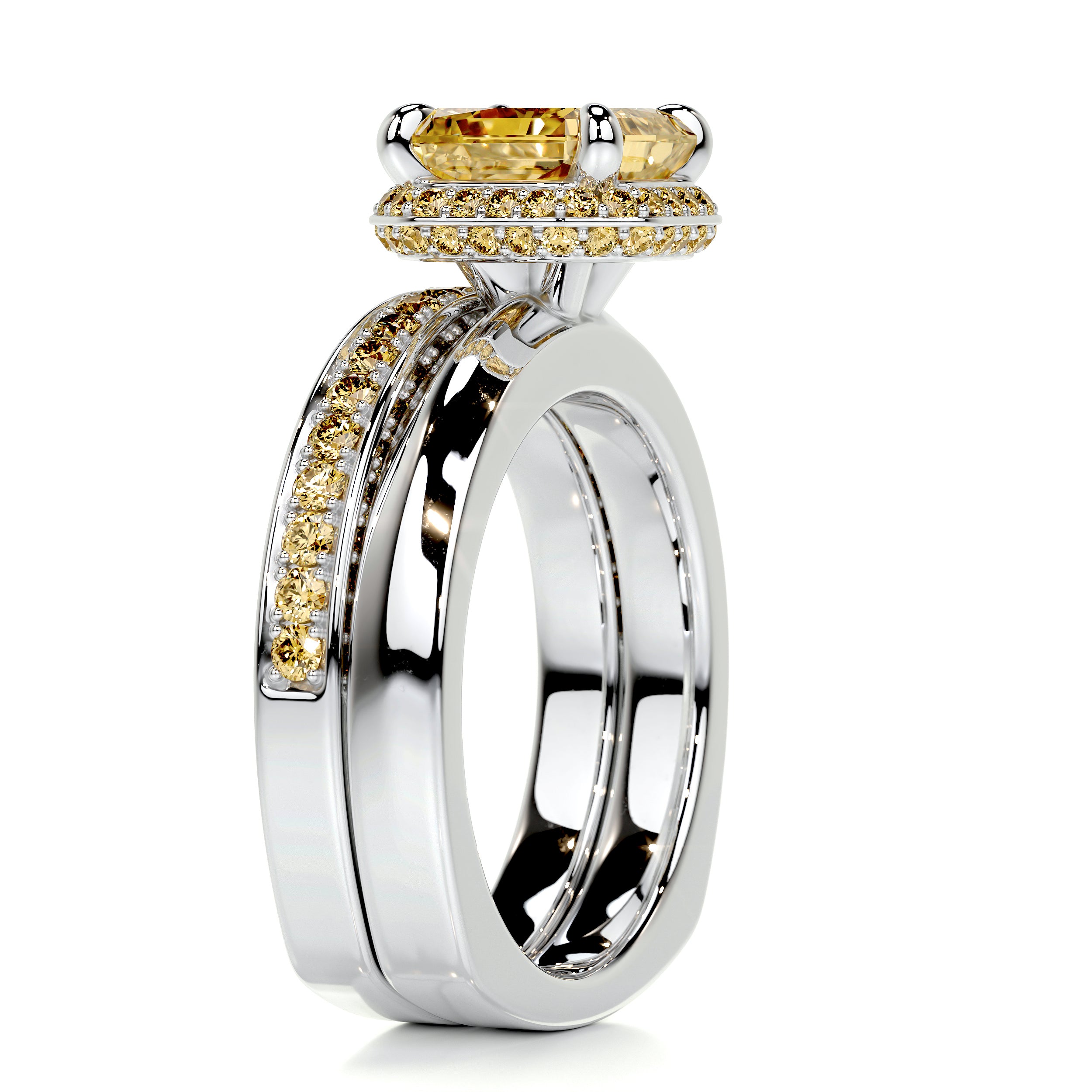 Zuri Diamond Bridal Set - 18K White Gold、mySite、hinf8tx79