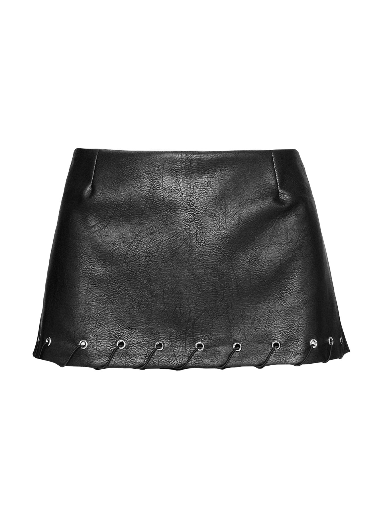 Captivated Faux Leather Skort Black、mySite、solidvoid