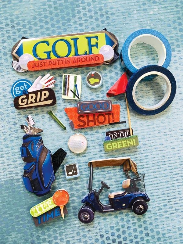  Scrapbook Stickers - 3D Golf、mySite、ghnorth
