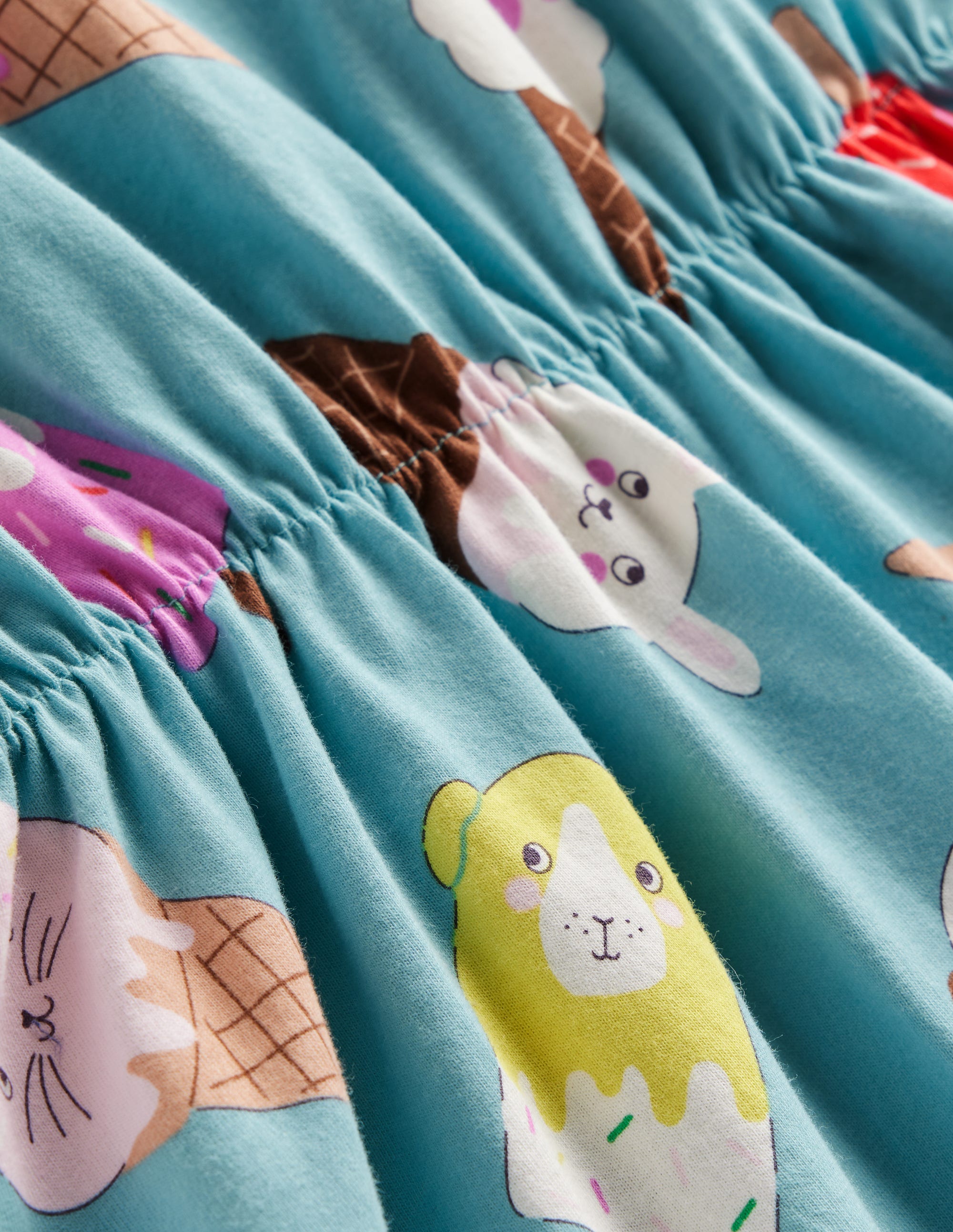  Frill Sleeve Jersey Dress-Aqua Sea Ice Creams、mySite、ashleygrahame