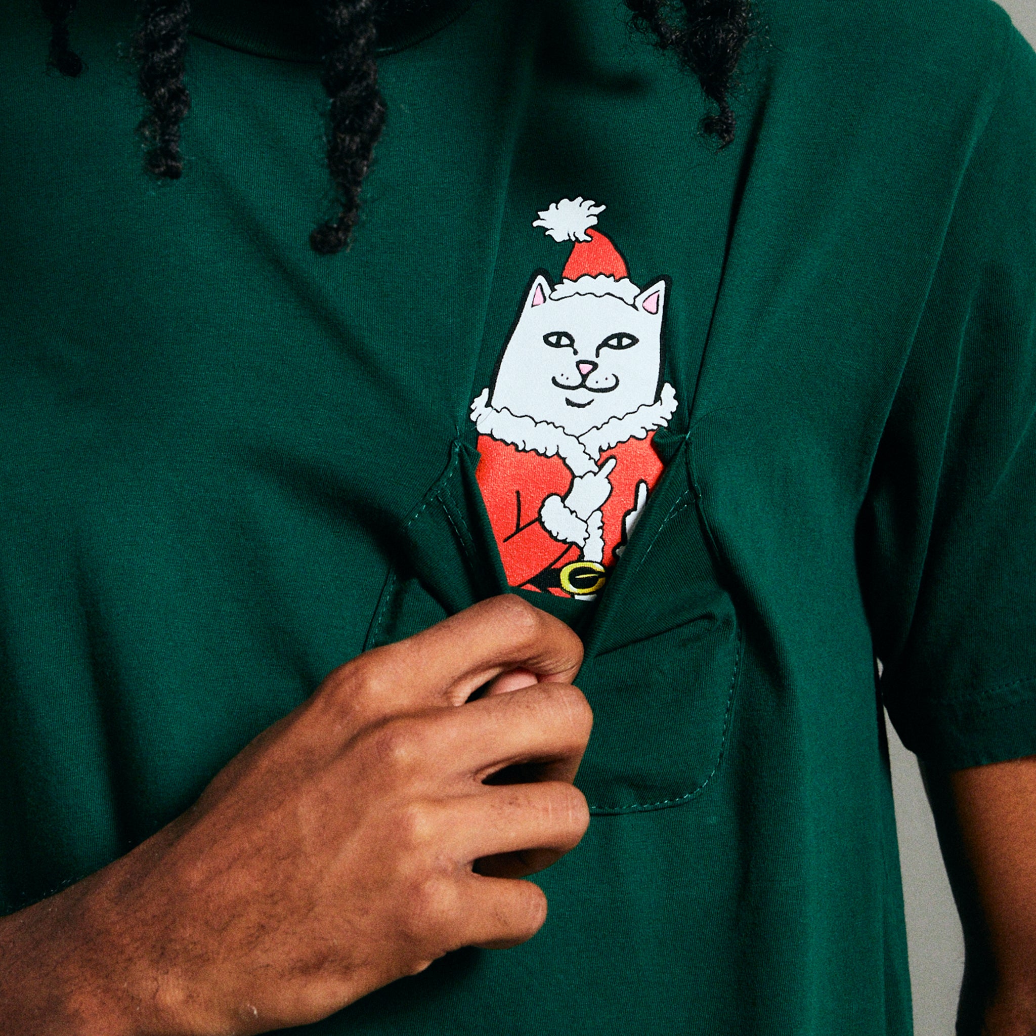  Lord Santa Pocket Tee (Hunter Green)、mySite、merchandisen