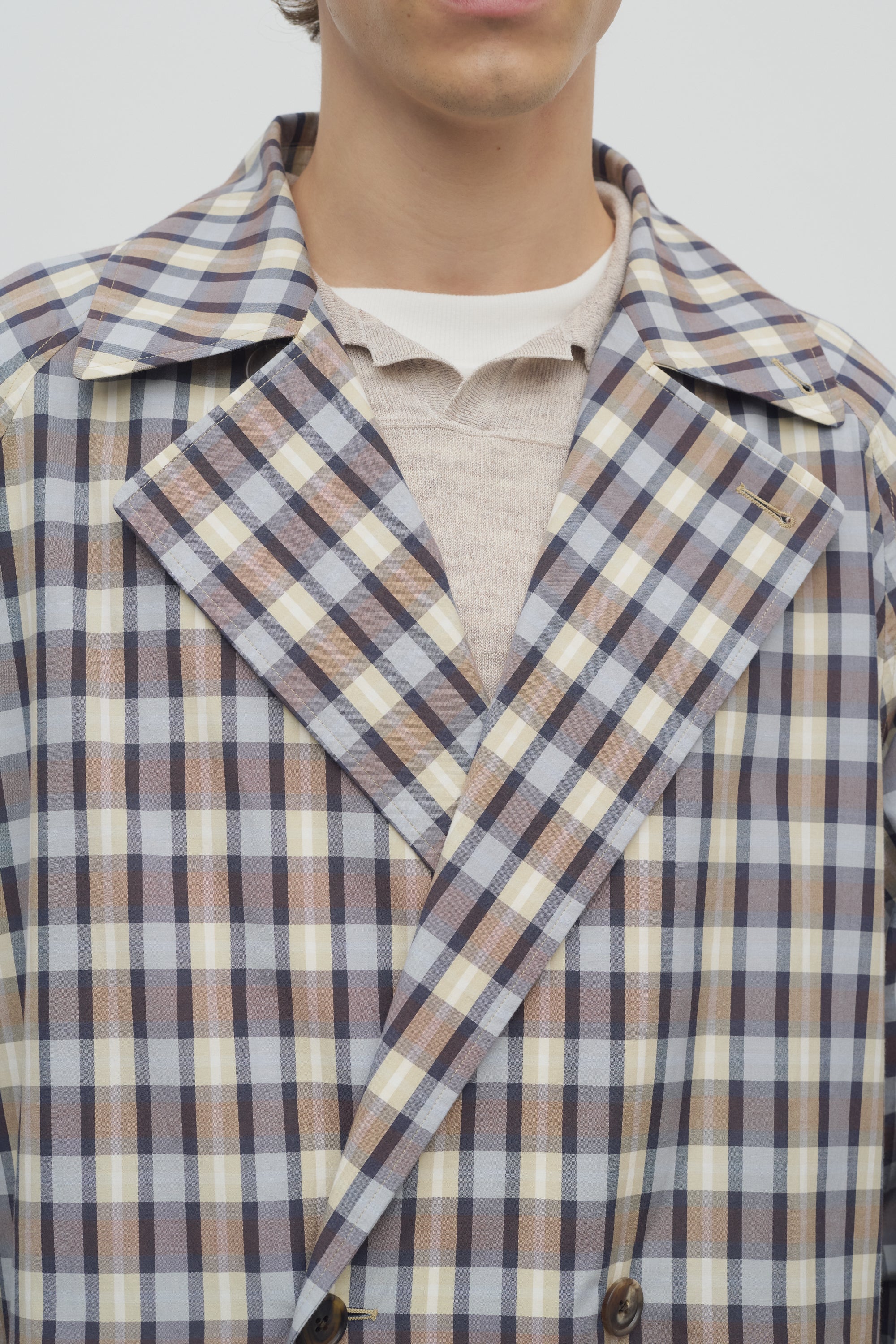 Delancy Coat in Silk and Cotton、mySite、aoinhome