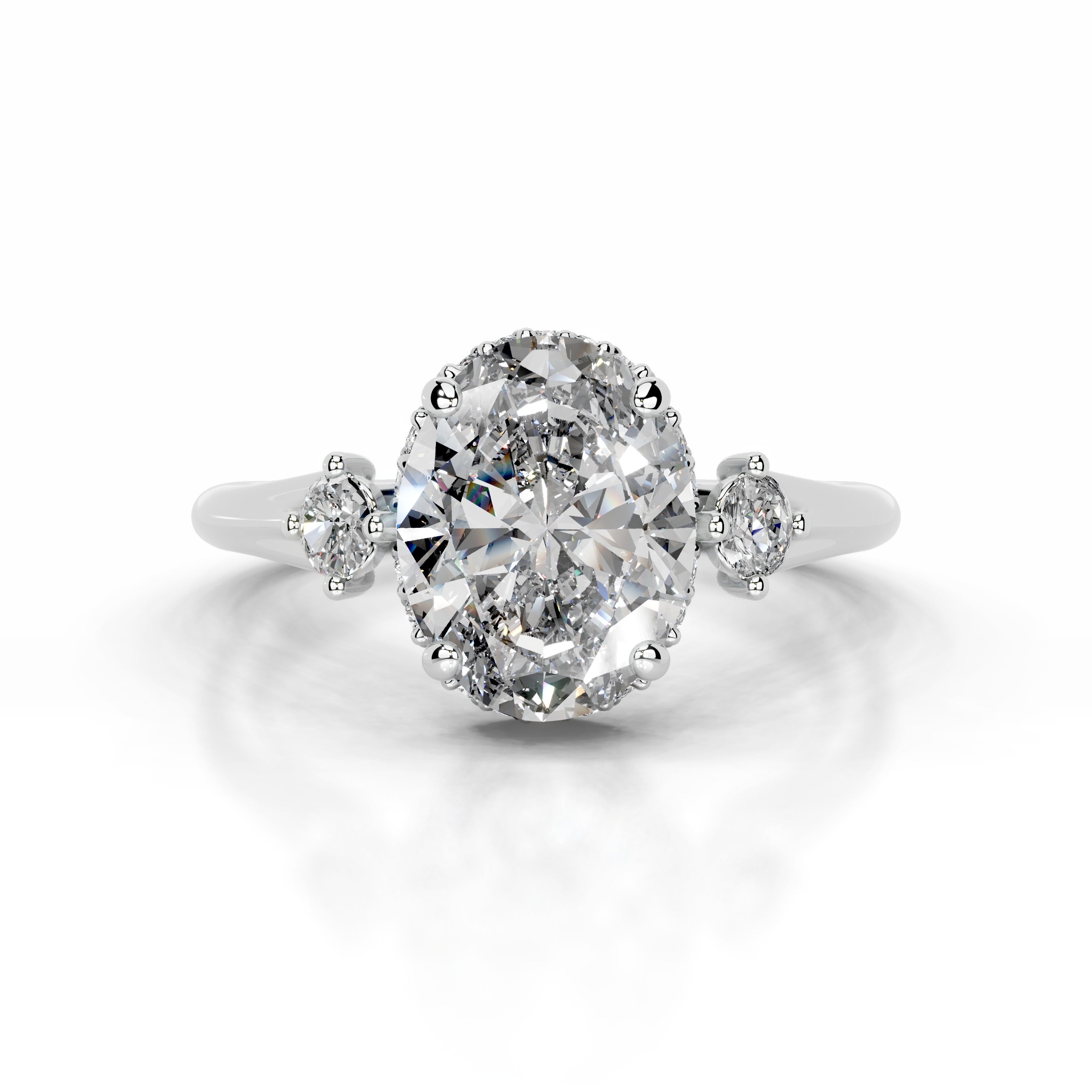 Antonia Diamond Engagement Ring - 18K White Gold、mySite、hinf8tx79