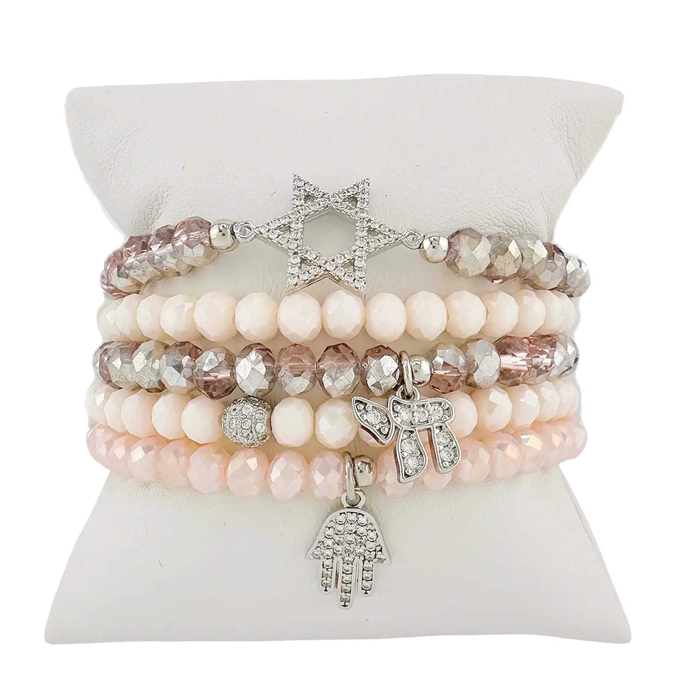 Ruth Chai Blessings Bracelet Stack - Shades of Pink、mySite、topwebapps