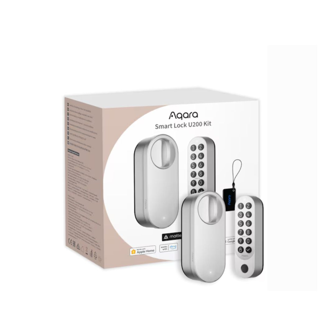 Aqara Smart Lock U200 - Fechadura inteligente Bluetooth c/ Matter over Thread e teclado numérico - Cinzento、mySite、fannypackpong
