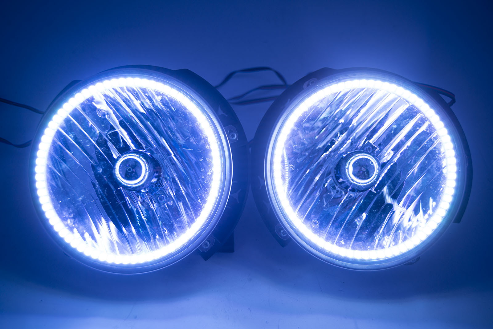 2007-16 Jeep Wrangler Headlights - ORACLE ColorSHIFT RGB Halo Kit + 1.0 Remote、mySite、nflplayoffbracketp