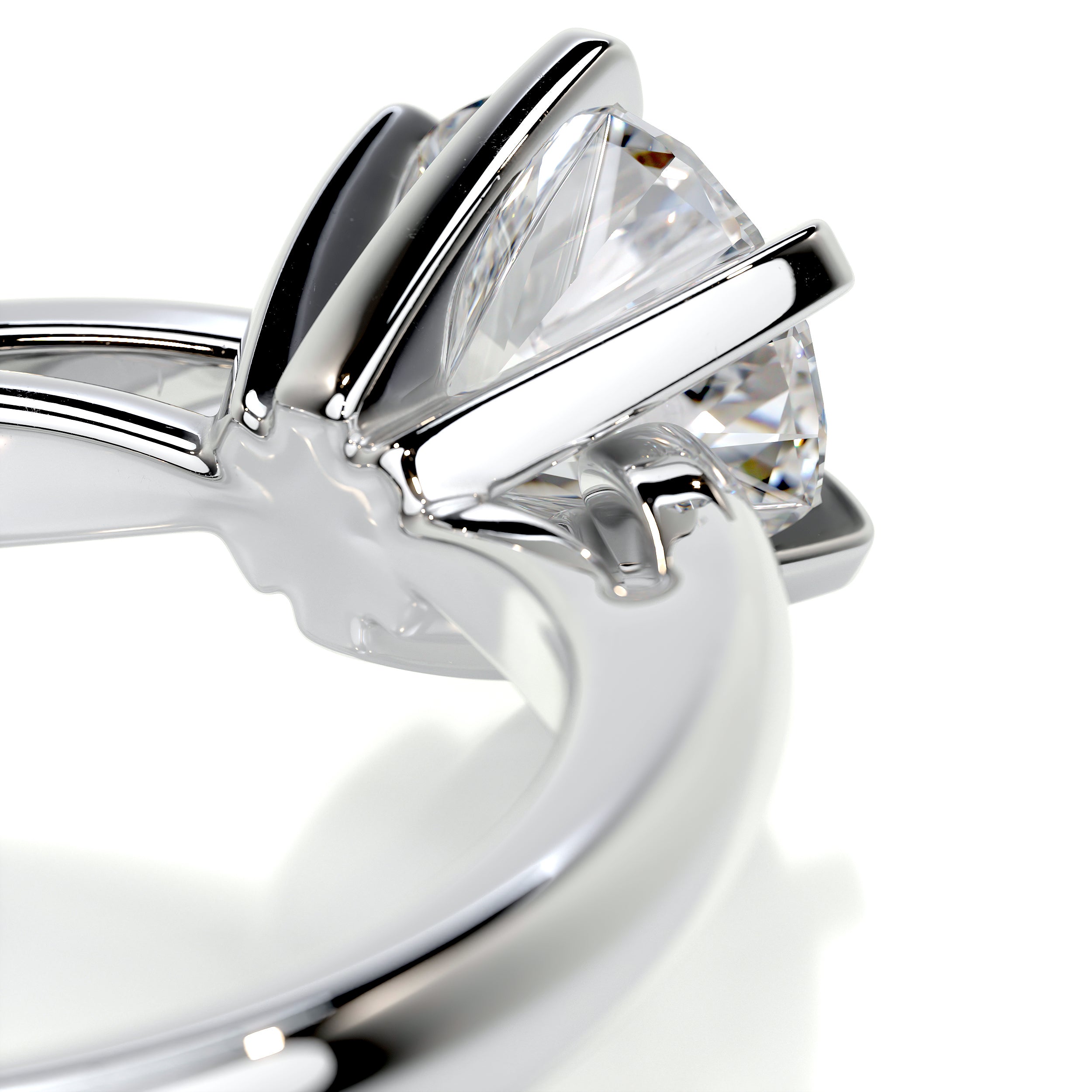 Talia Diamond Engagement Ring - 18K White Gold、mySite、hinf8tx79