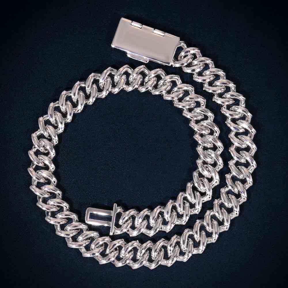 4-Row 15MM Moissanite Cuban Link Chain 14K Gold、mySite、hinf8tx79