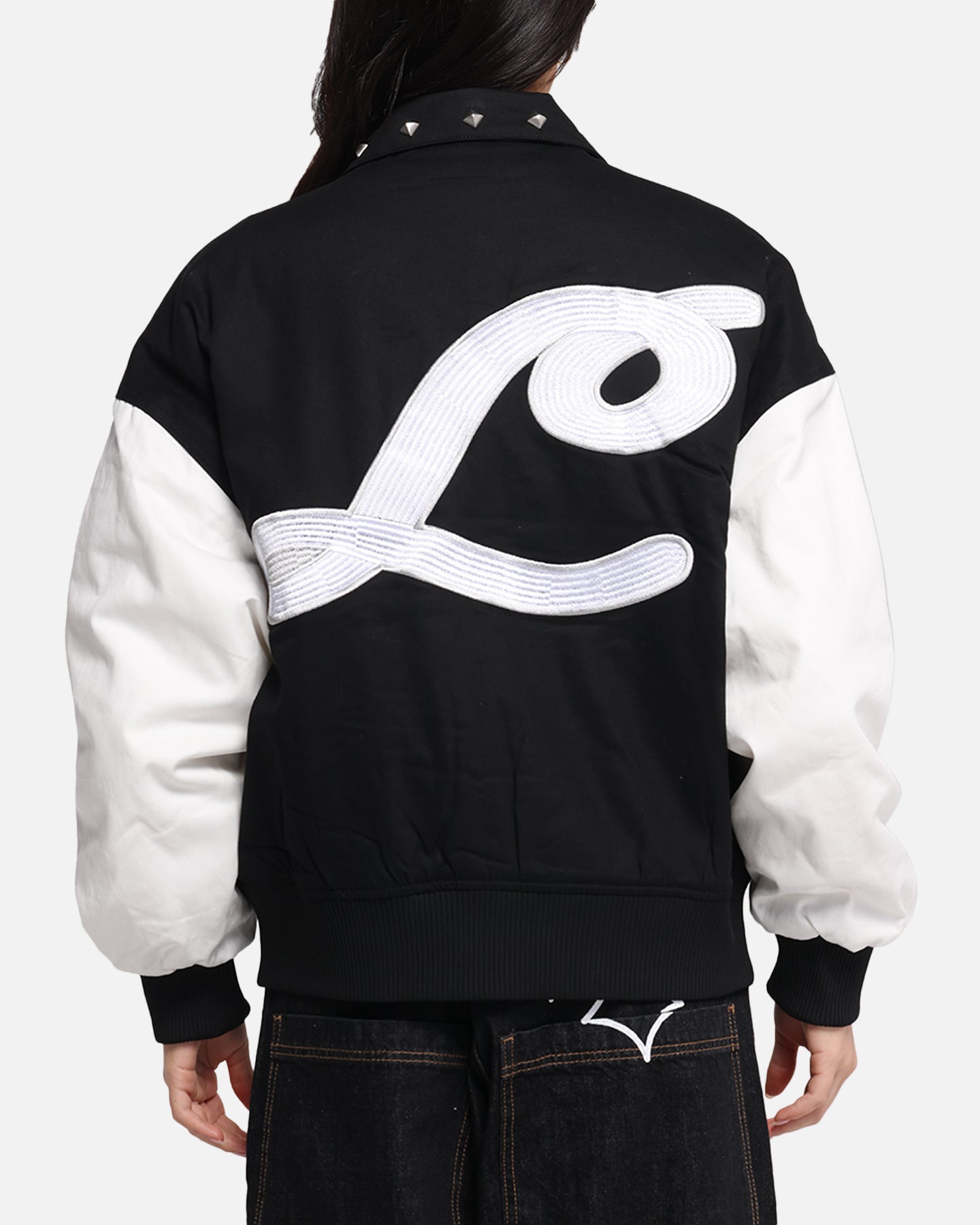 Loiter Frontier Varsity Jacket Black/Off White、mySite、zt4zffjzw